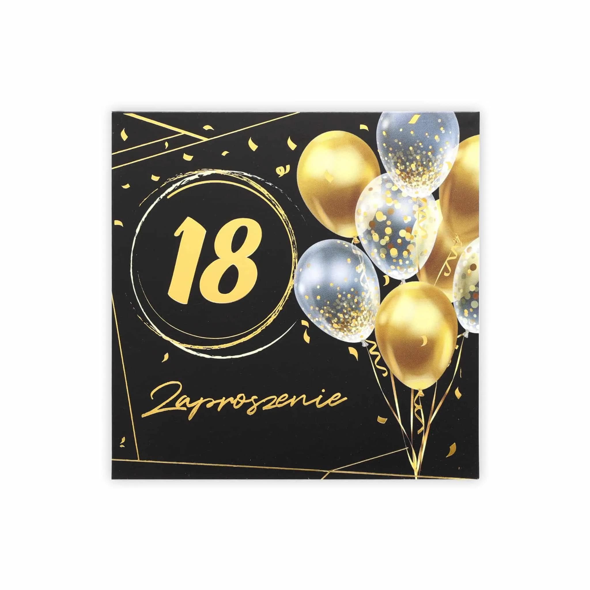 Zaproszenia KW LUX 18 Urodziny - 1