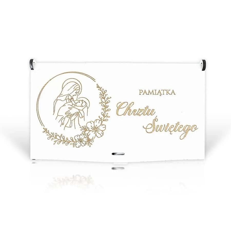 Pudełko mini drewno Chrzest - 15