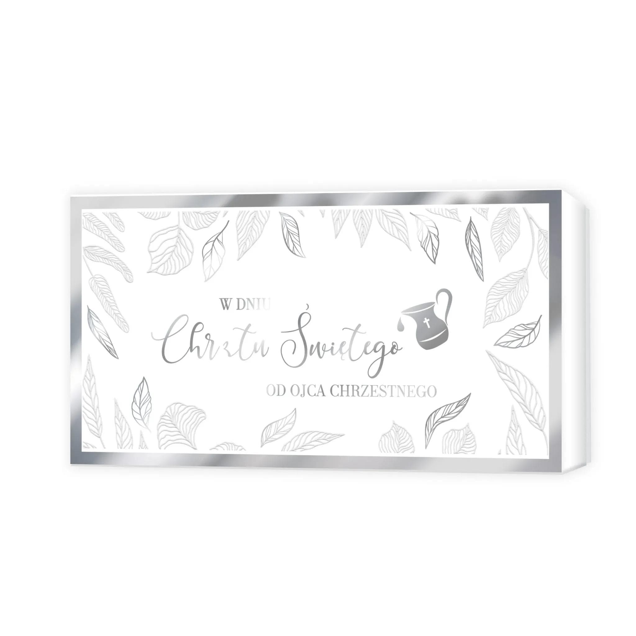 Pudełko mini papierowe Chrzest - 6 Od Ojca Chrzestnego