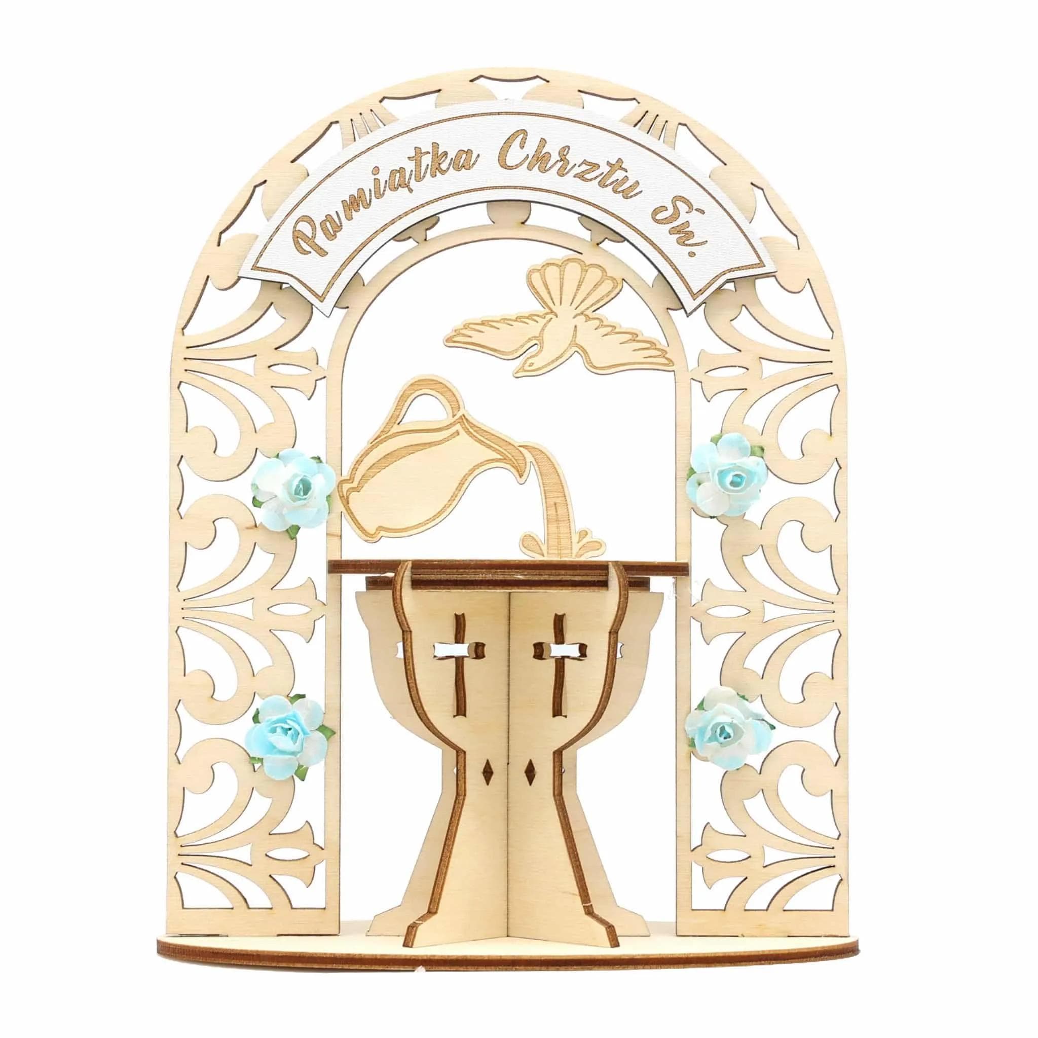 Dekoracja S Chrzest - 2 Niebieski