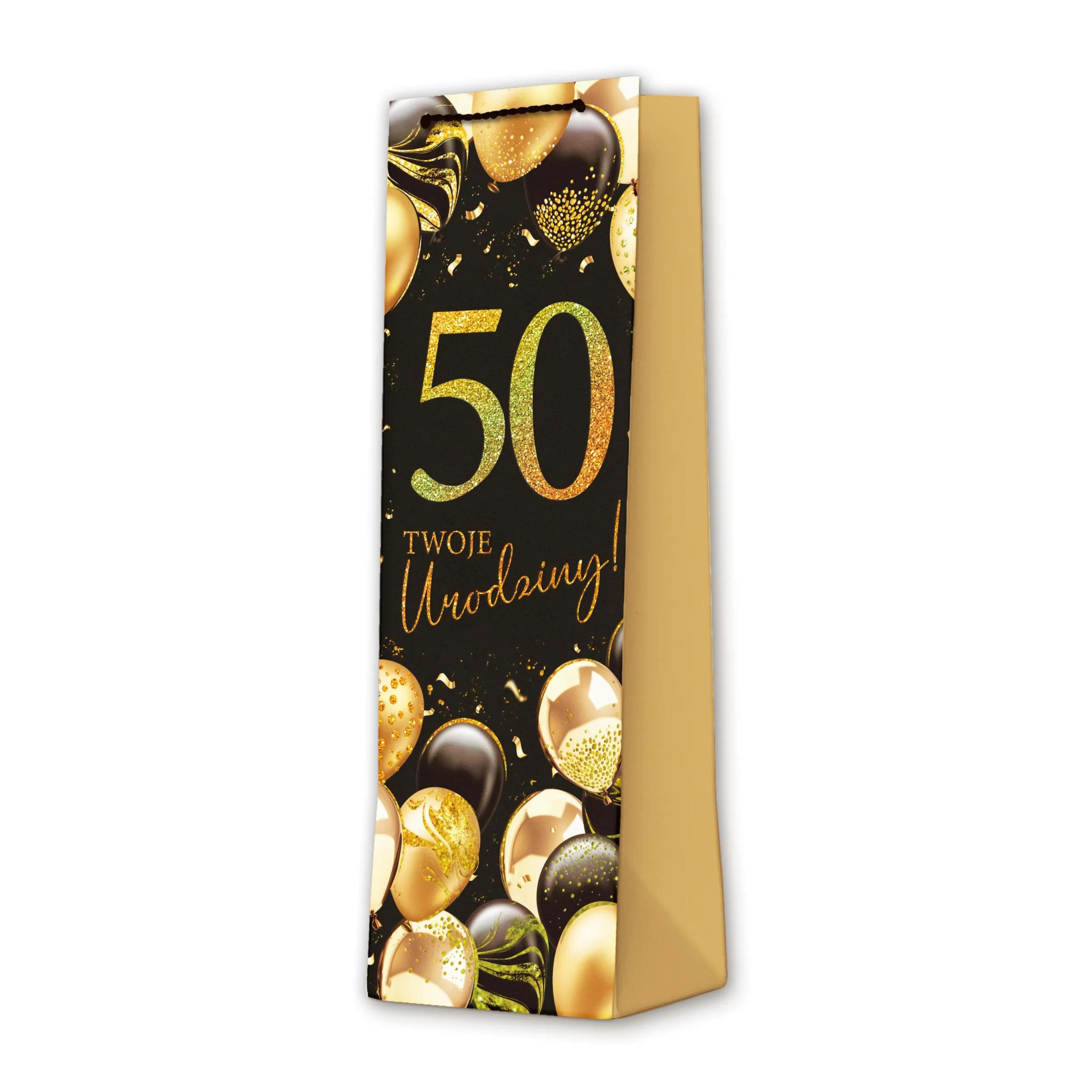 Torba na wino 50 Urodziny 10 szt. - 14