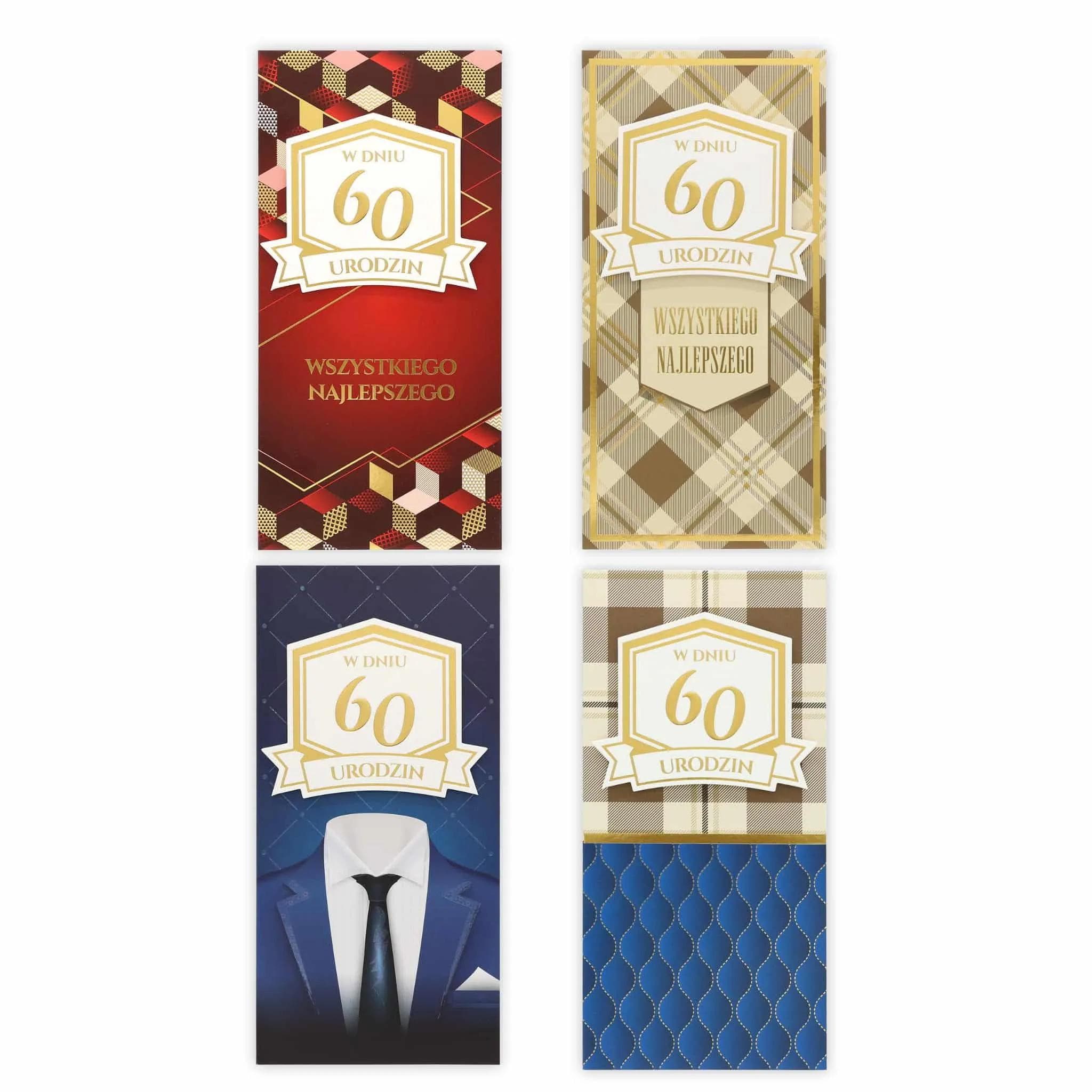 DL Kartka na 60 Urodziny - MIX