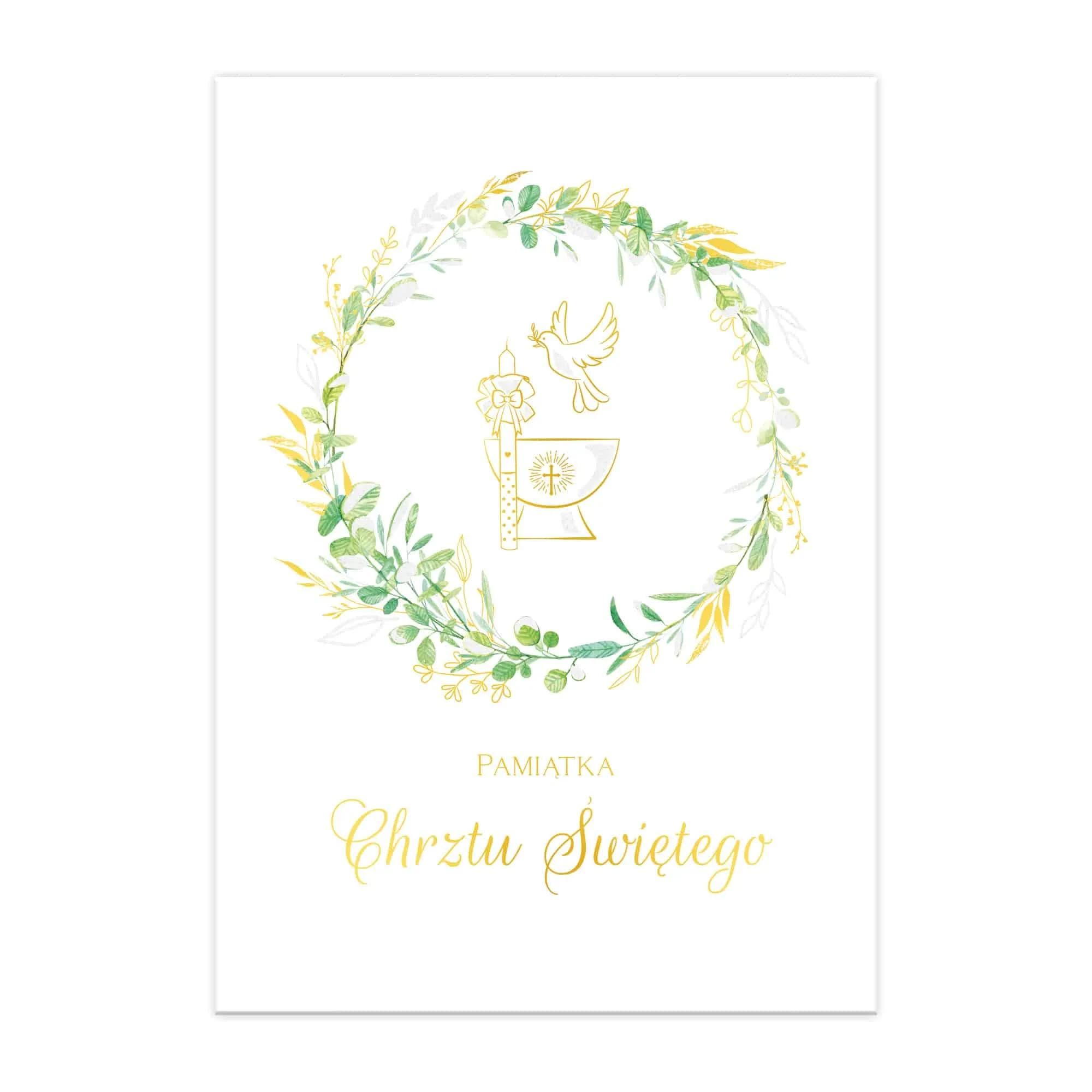 Okładka książeczki z okazji Chrztu Świętego