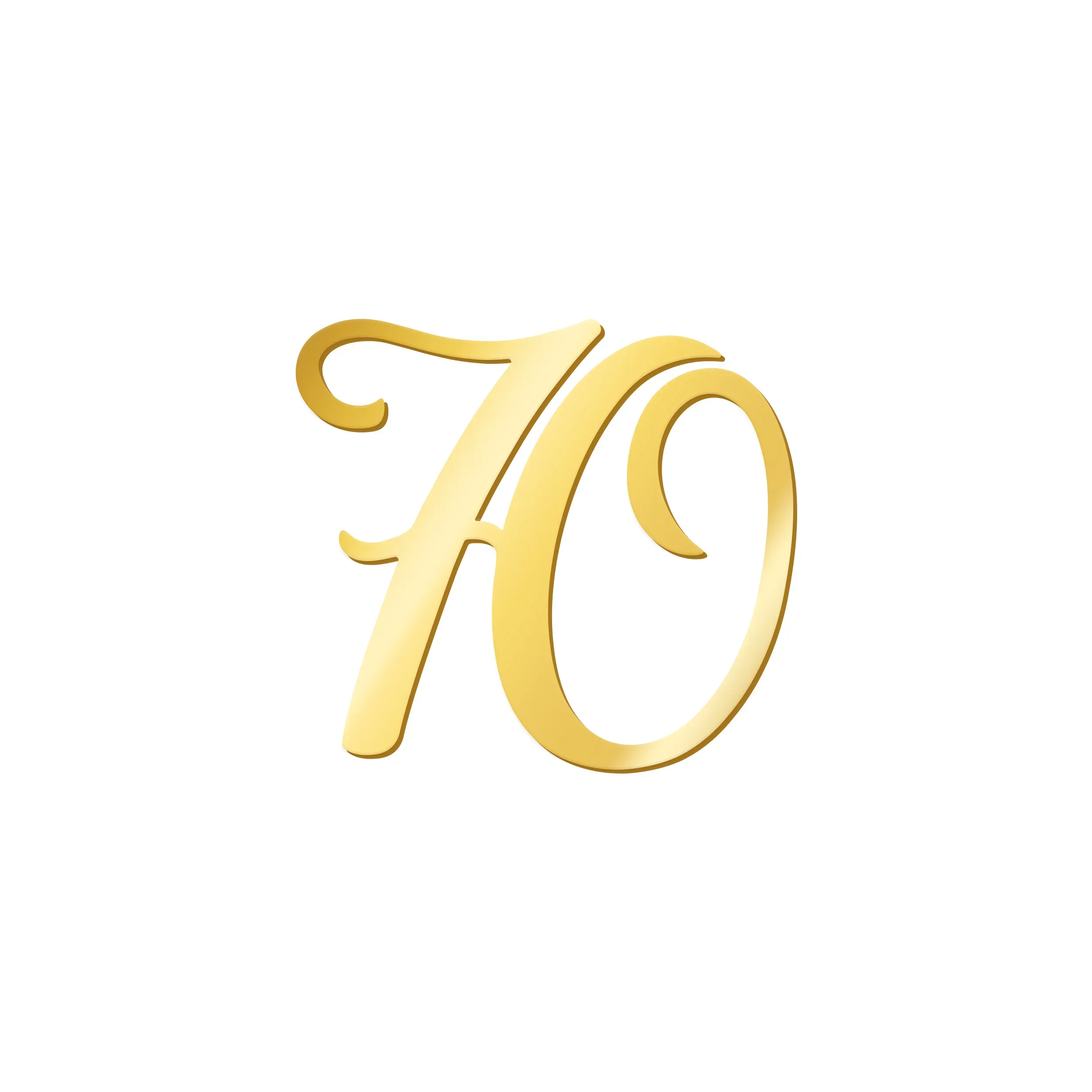 Topper na tort 70 Urodziny - 85