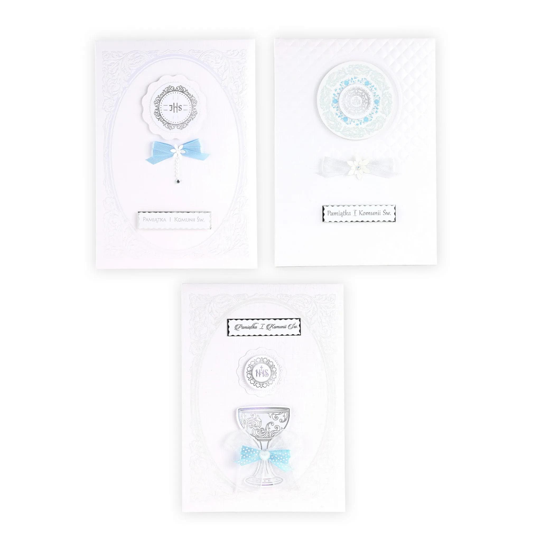 Album A5 książeczka Komunia Niebieska MIX