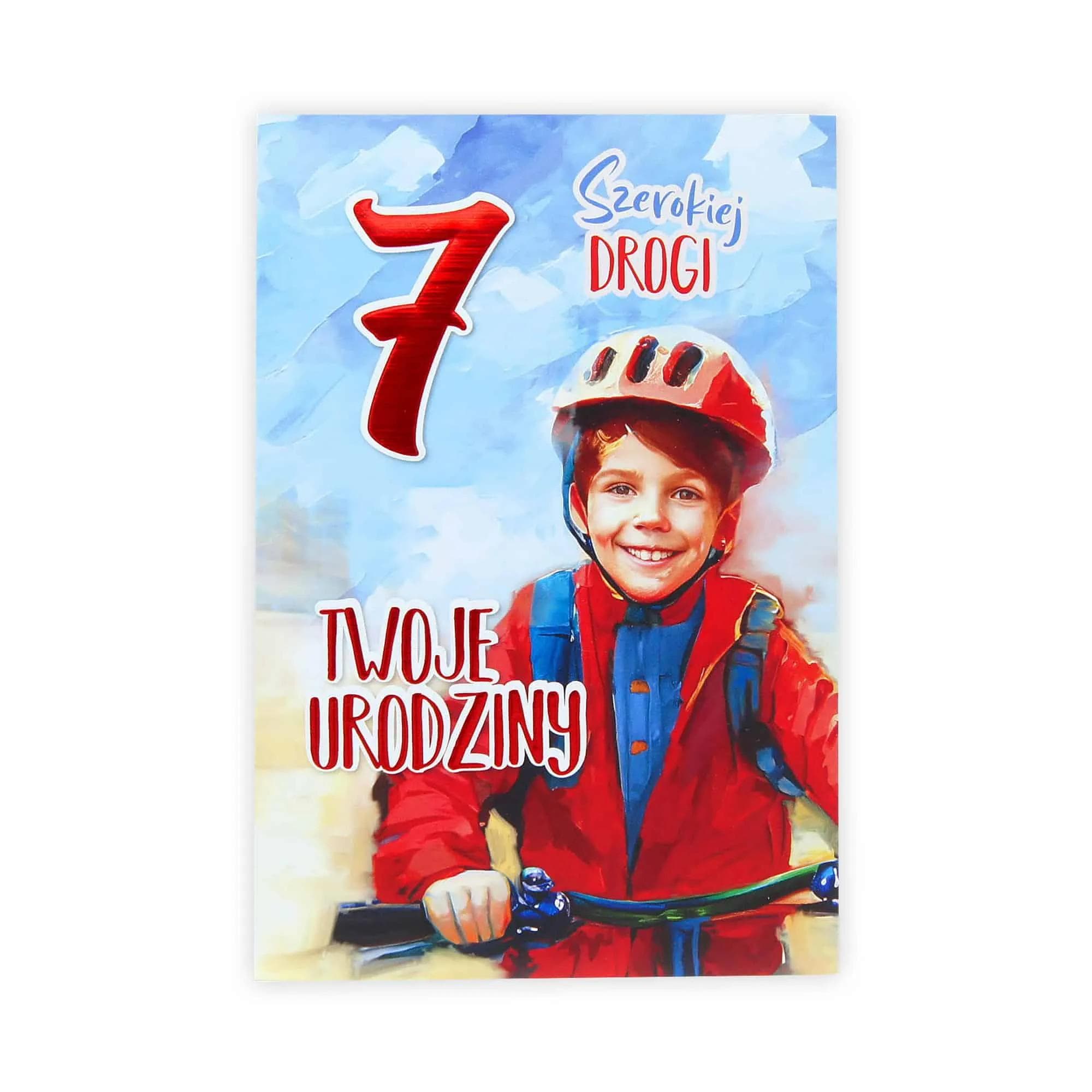 B6 Kartka na 7 Urodziny - 025