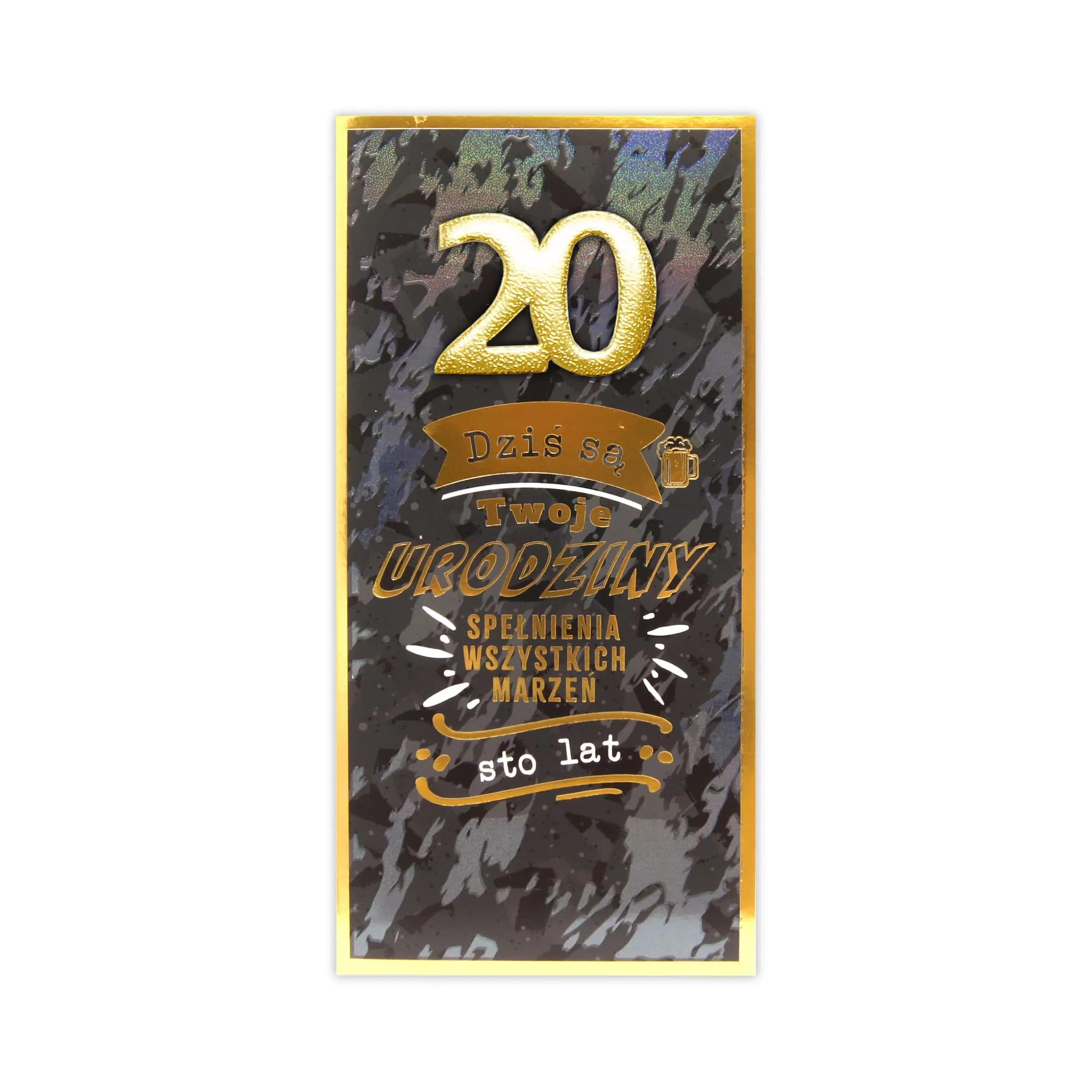 DL Kartka na 20 Urodziny - 48/20