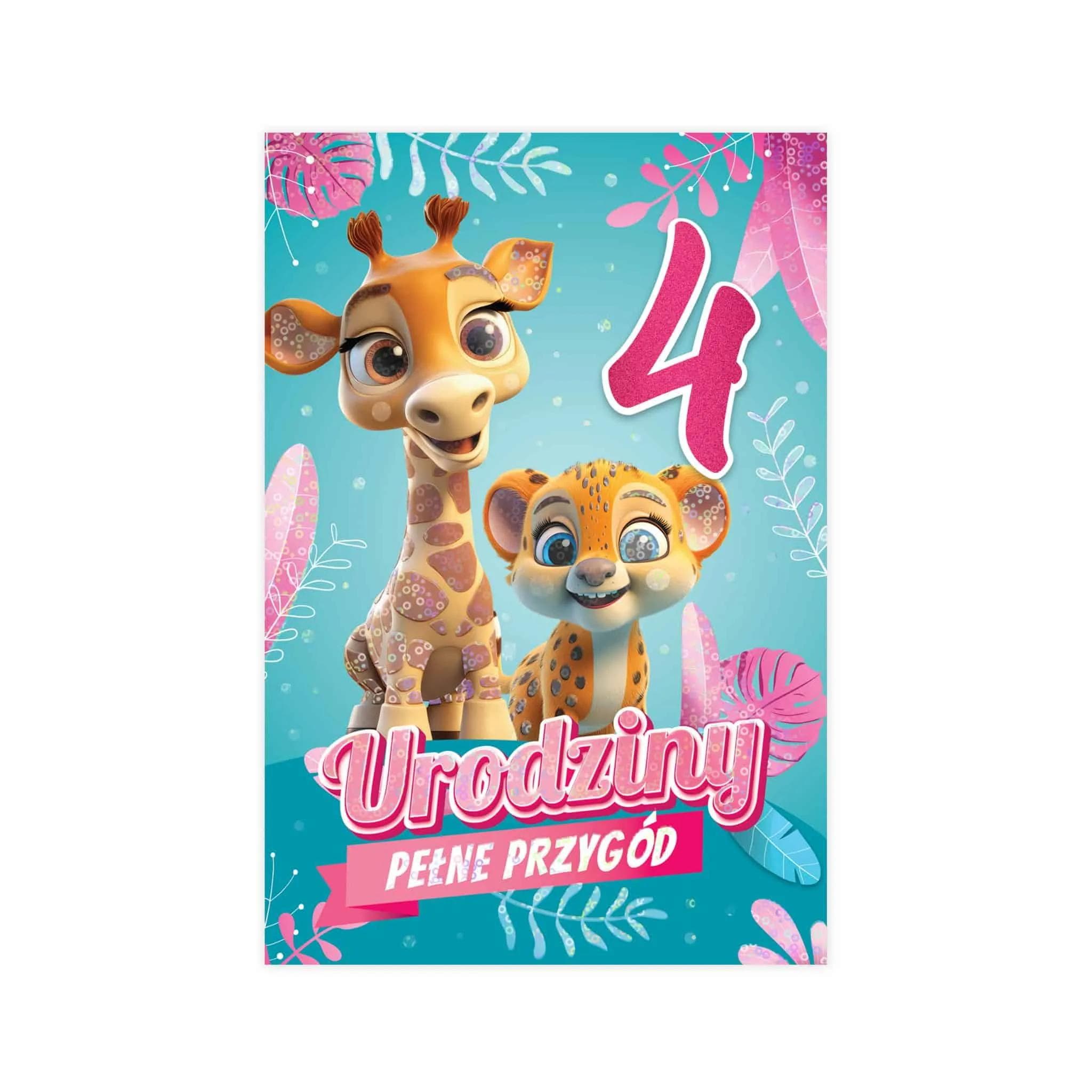 B6 Kartka na 4 Urodziny - 79