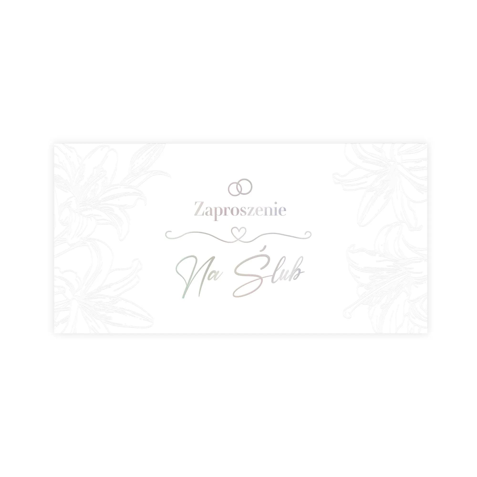 Zaproszenia DL LUX Ślub - 002