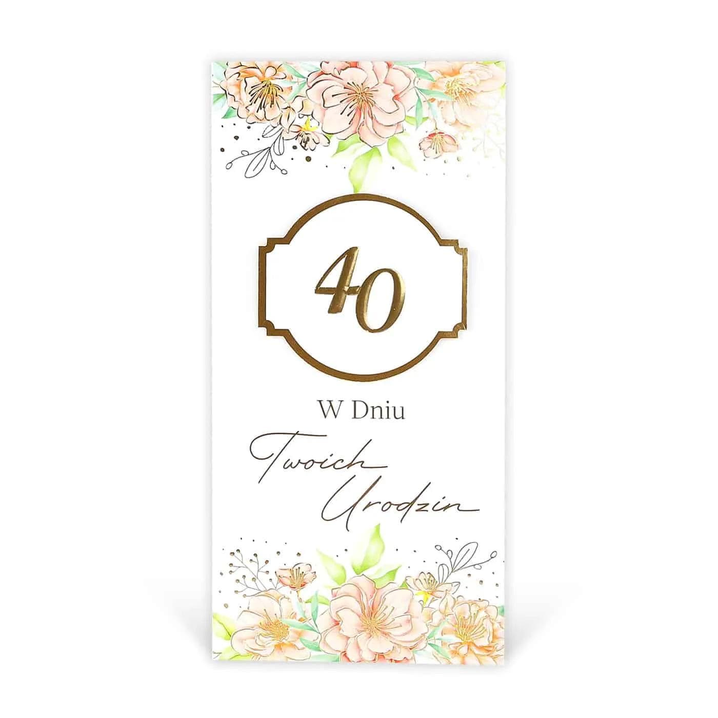 DL Kartka na 40 Urodziny - 007