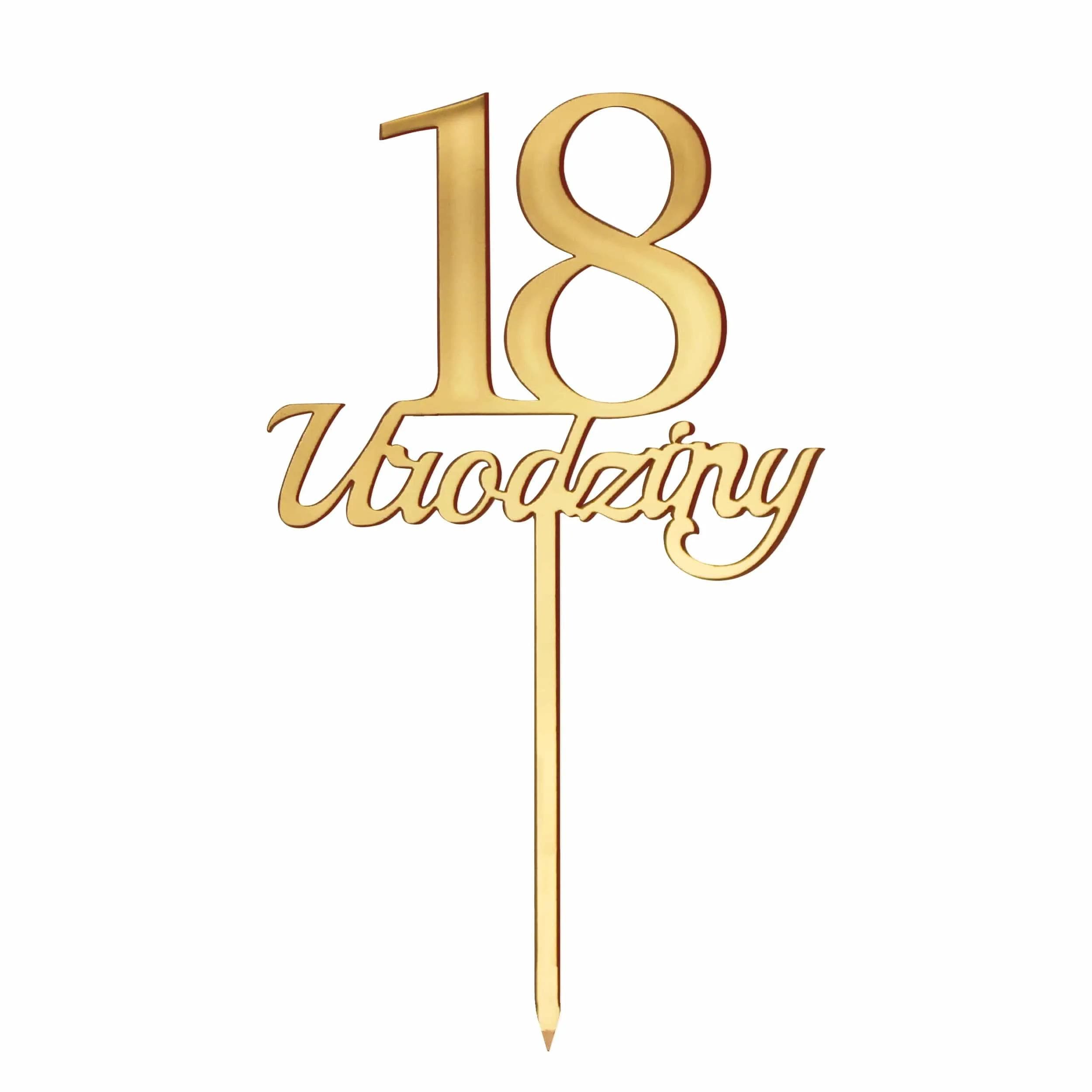 Topper na tort Urodziny - 9