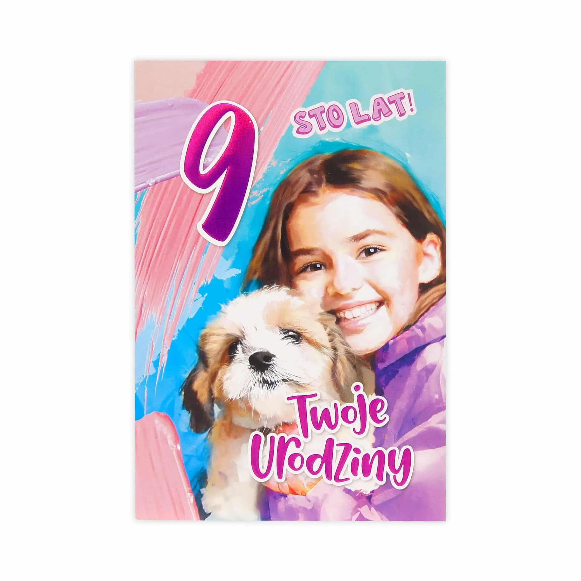 B6 Kartka na 9 Urodziny - 036