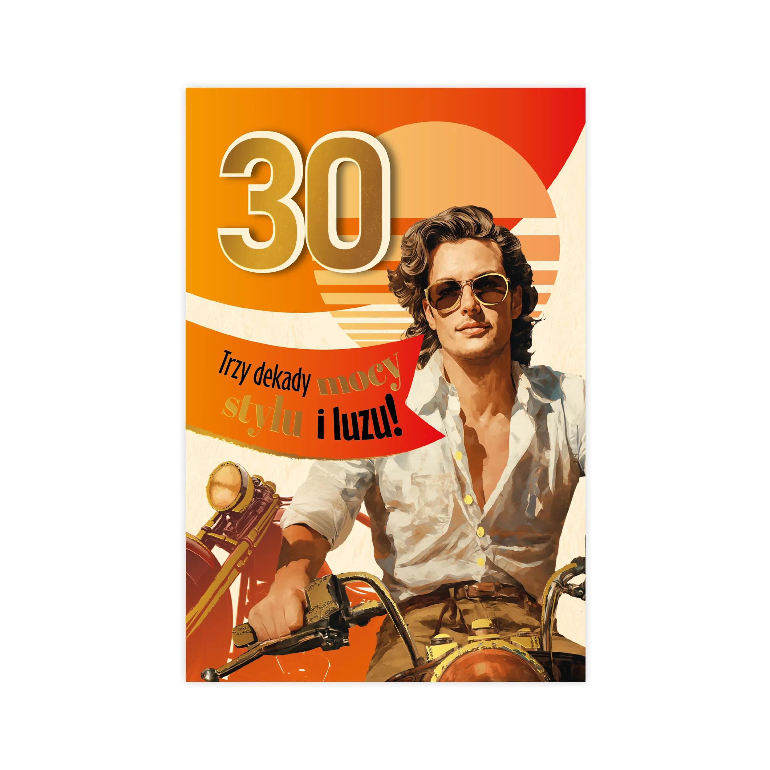 Karnet B6 na 30 Urodziny RETRO 29