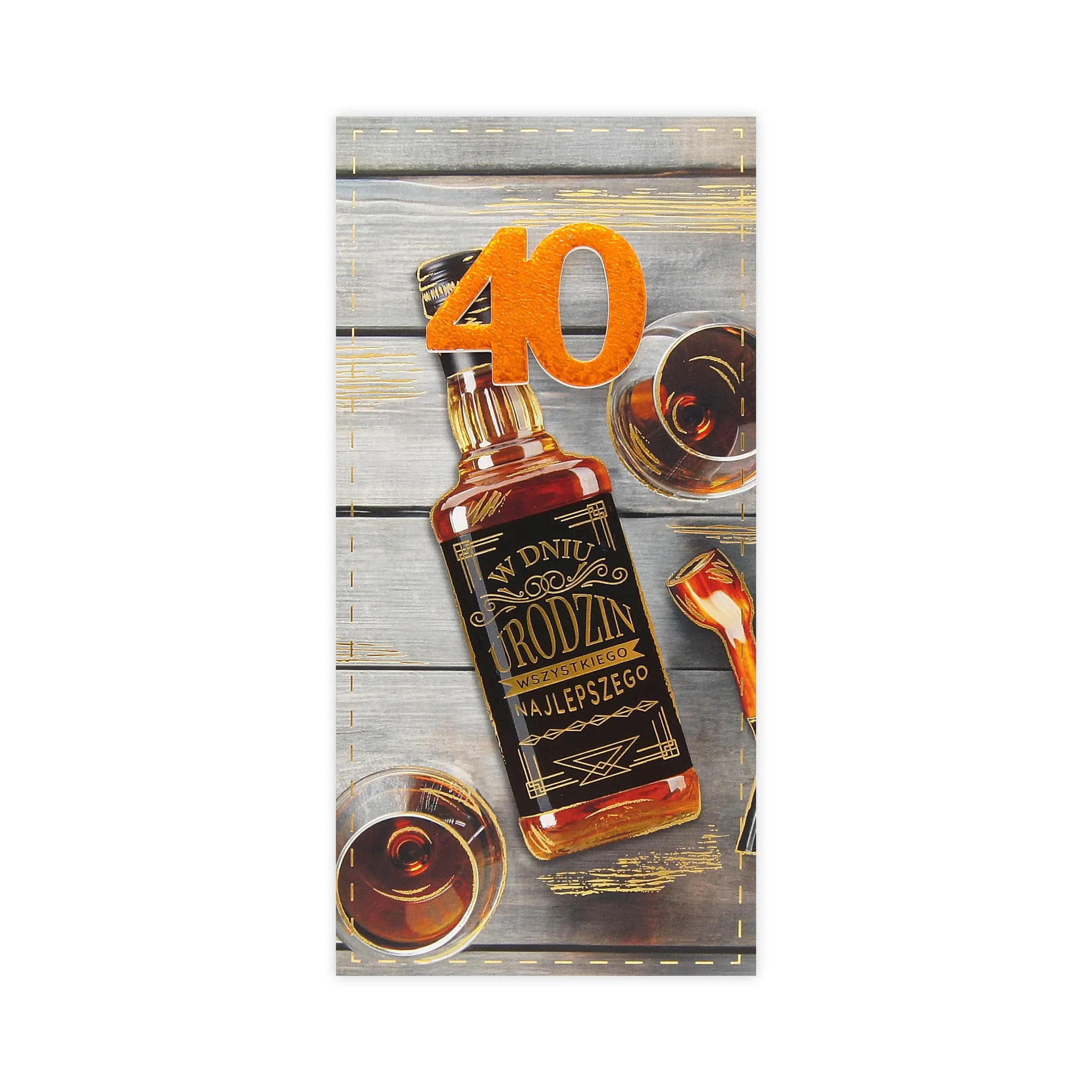 DL Kartka na 40 Urodziny - 40/40