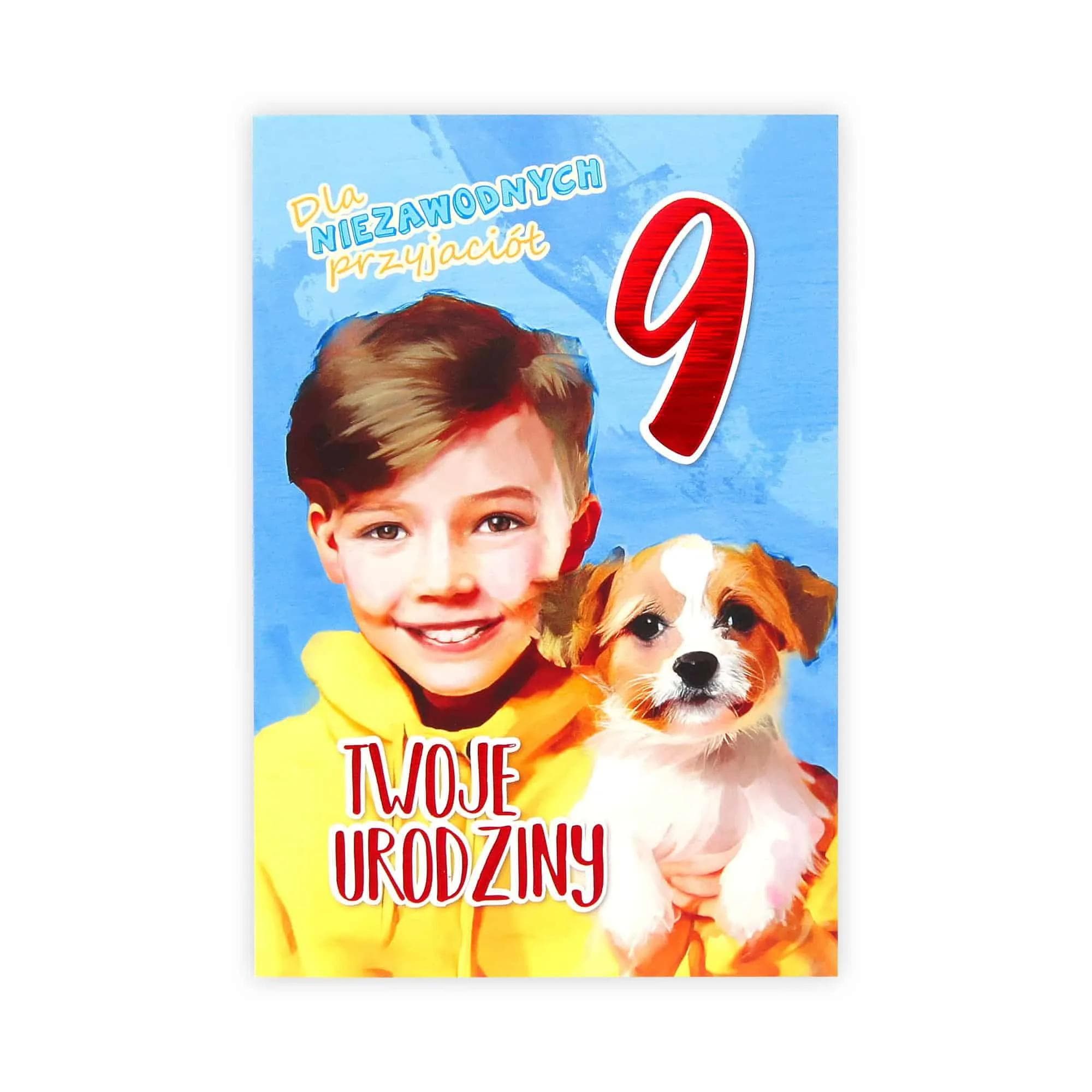 B6 Kartka na 9 Urodziny - 034