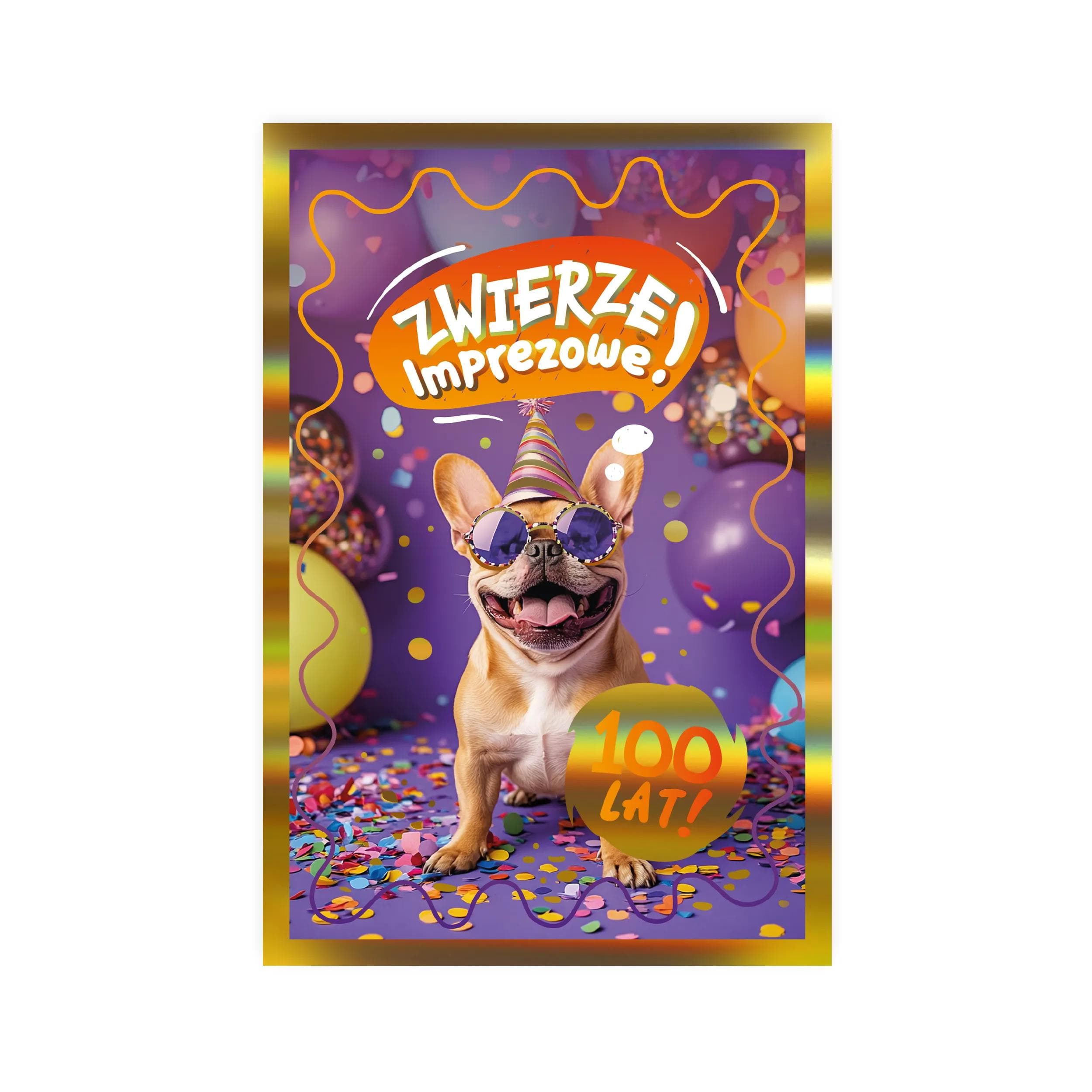 Karnet B6 Urodziny z buldogiem - 37