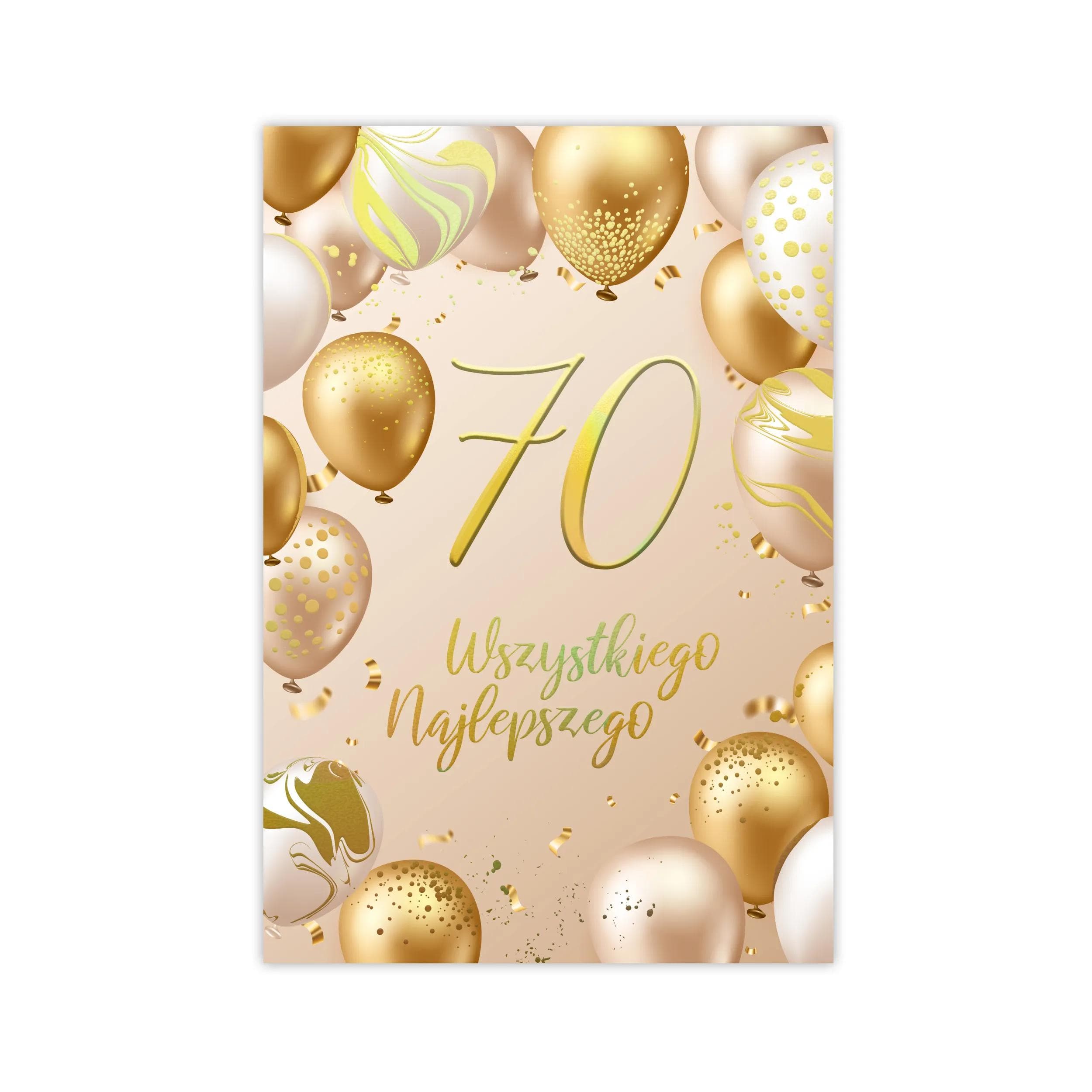 B6 Kartka na 70 Urodziny - 33
