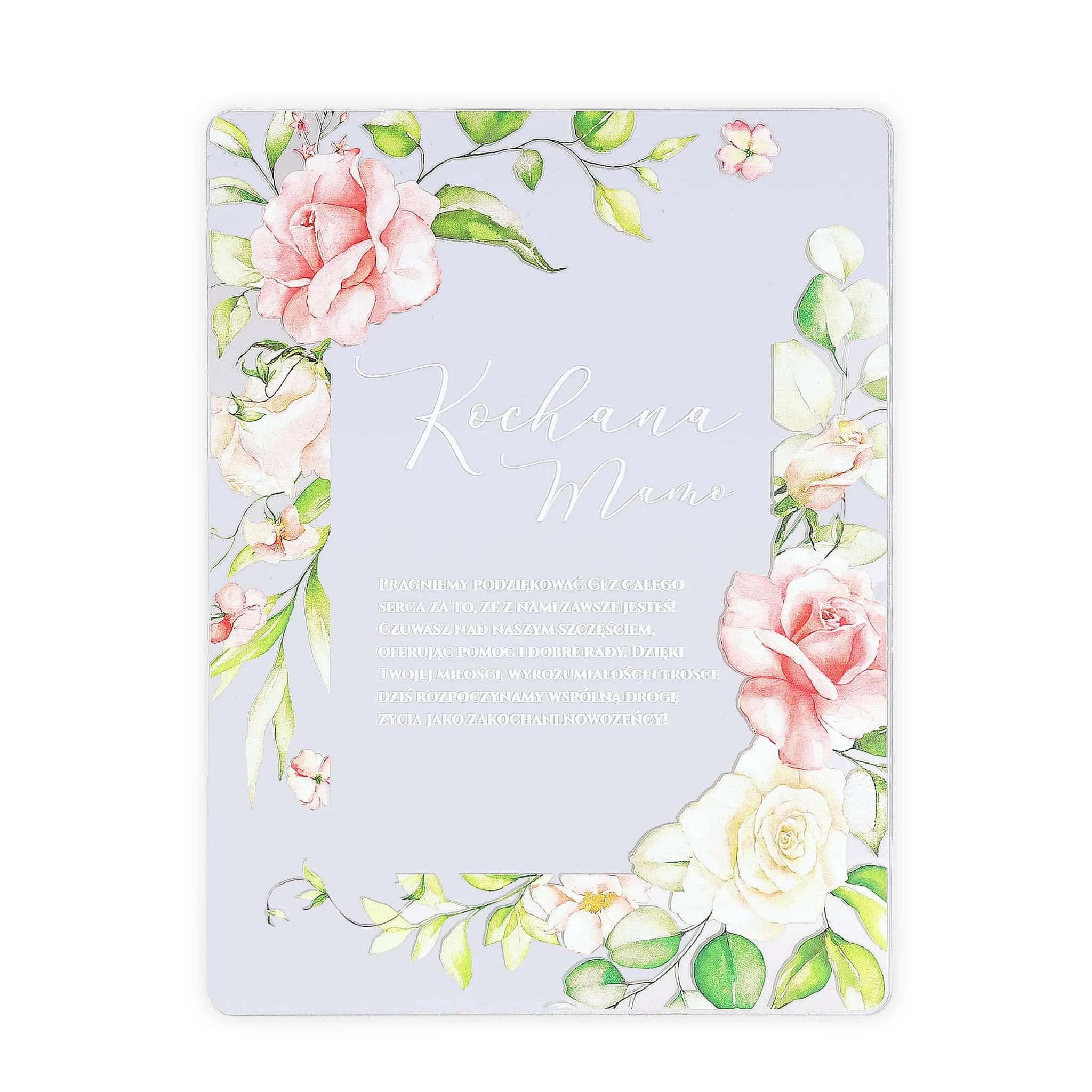 Pamiątka Ślub - 7 Podziękowanie dla Mamy