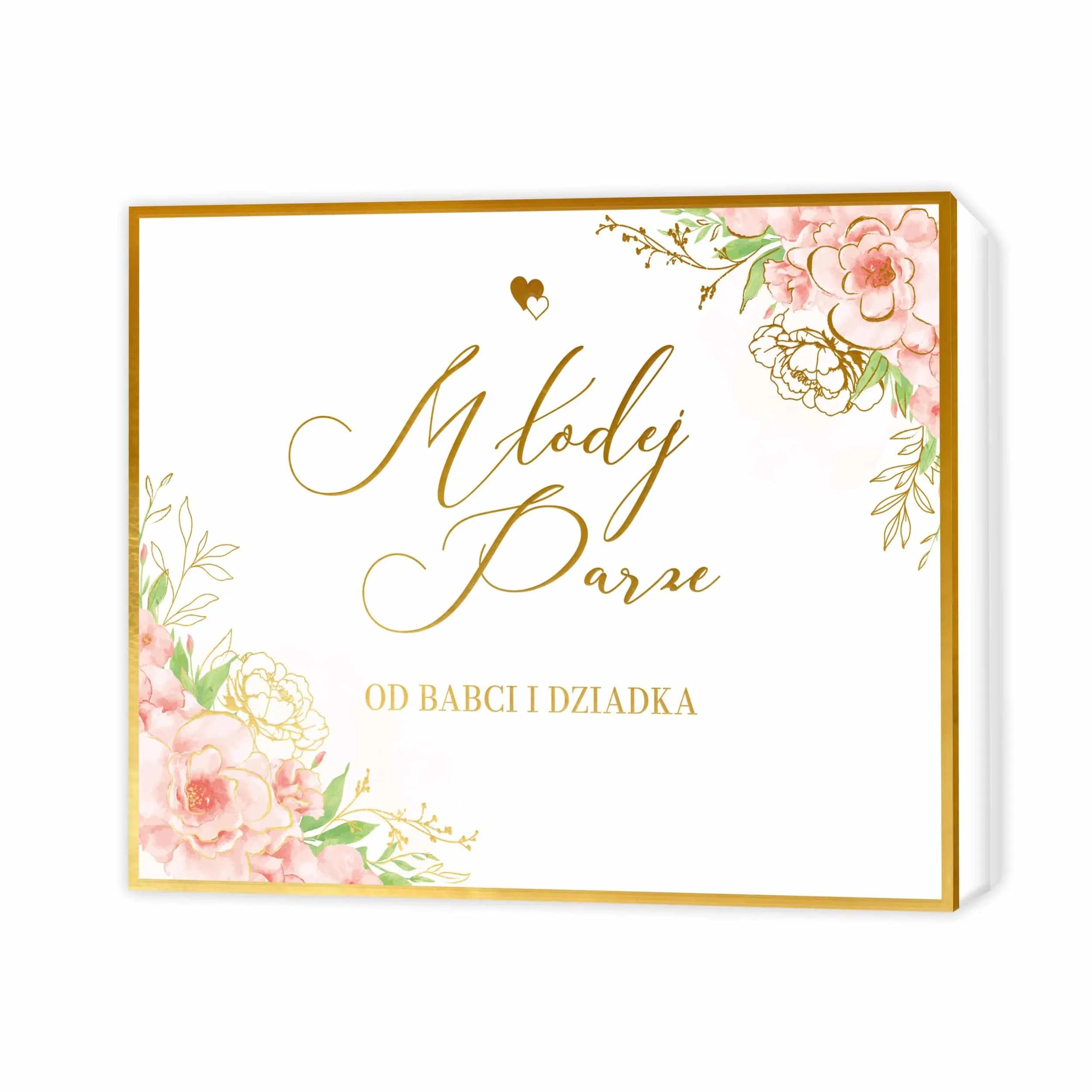 Pudełko prezentowe Ślub - 45 od Babci i Dziadka