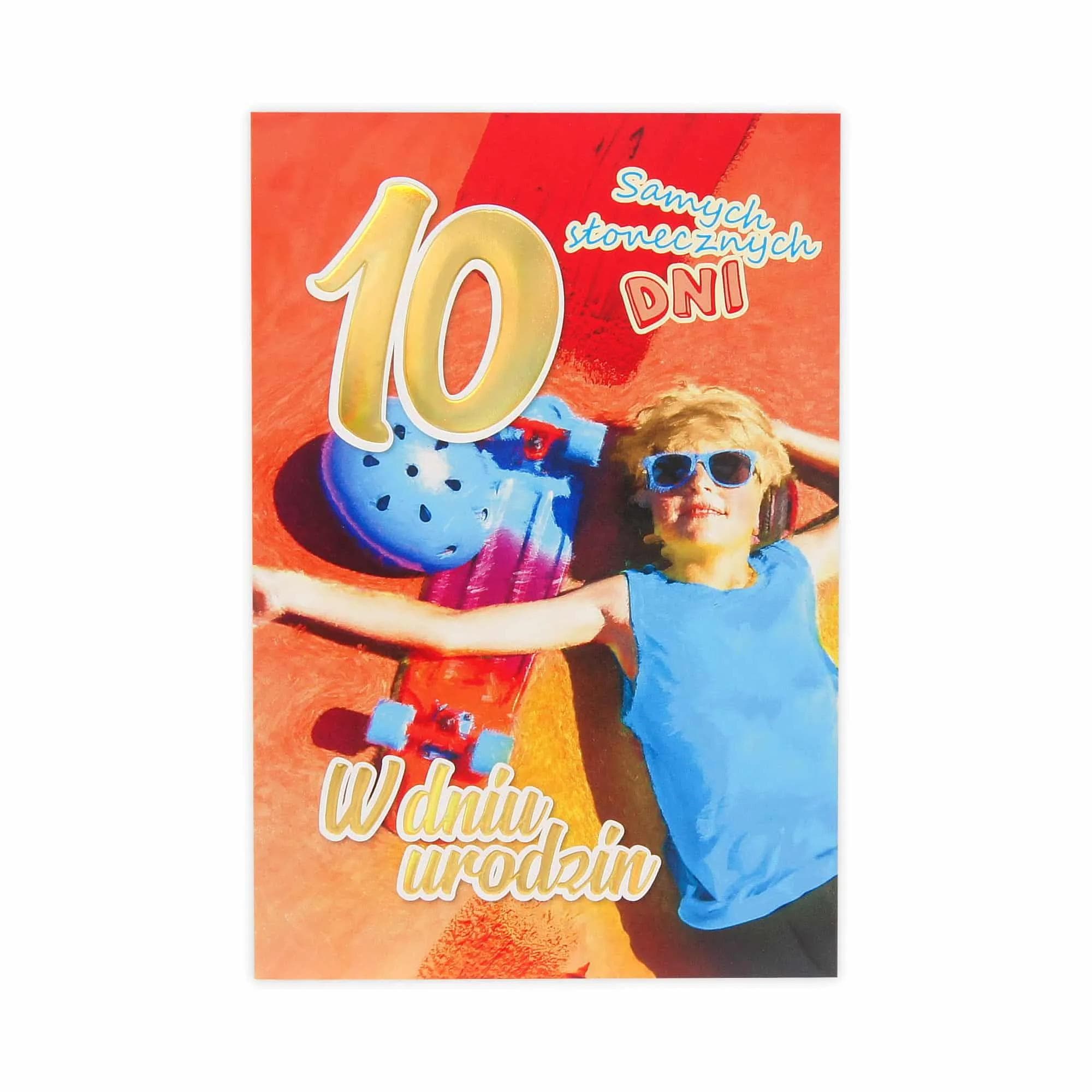 B6 Kartka na 10 Urodziny - 038