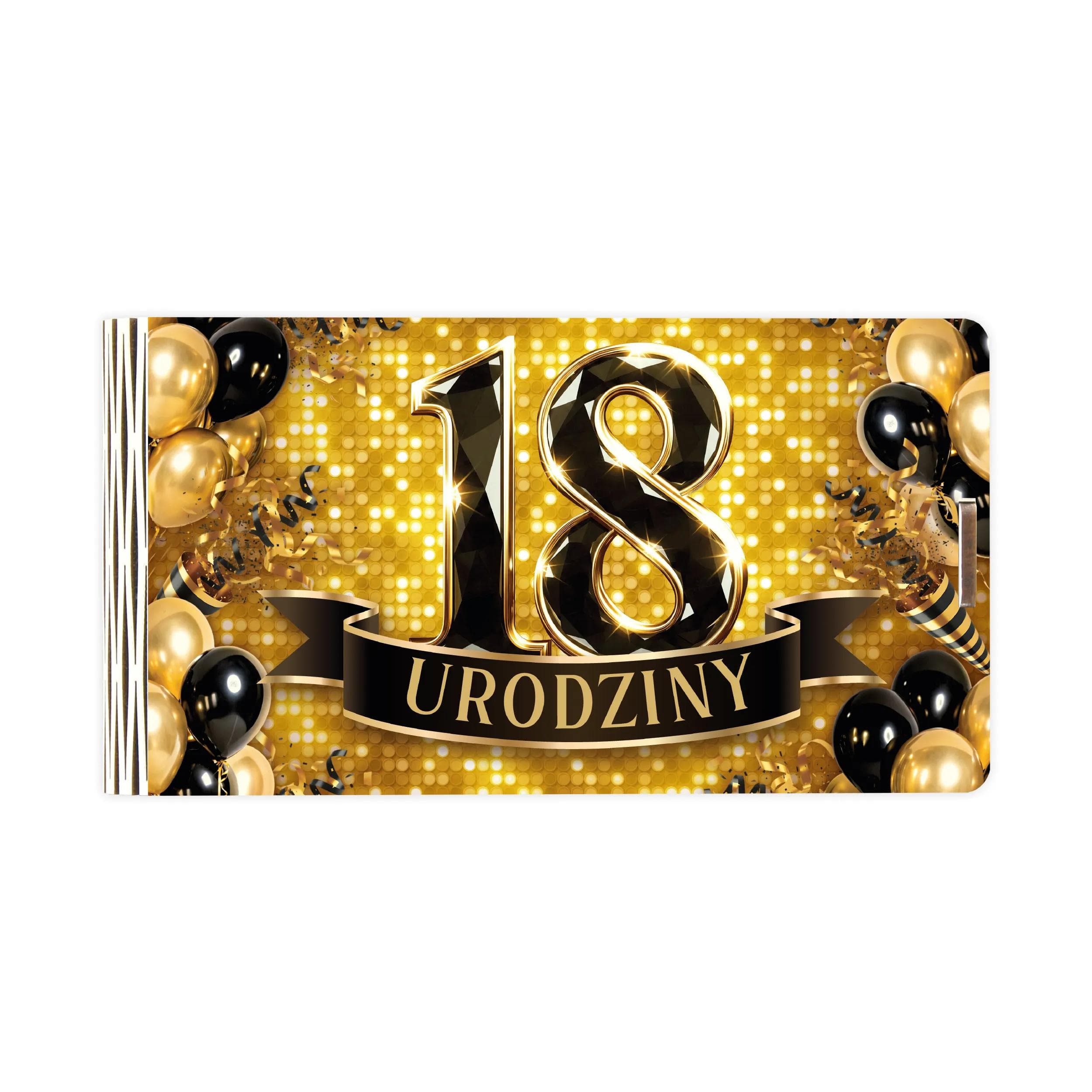 Pudelko mini drewno 18 Urodziny - 36