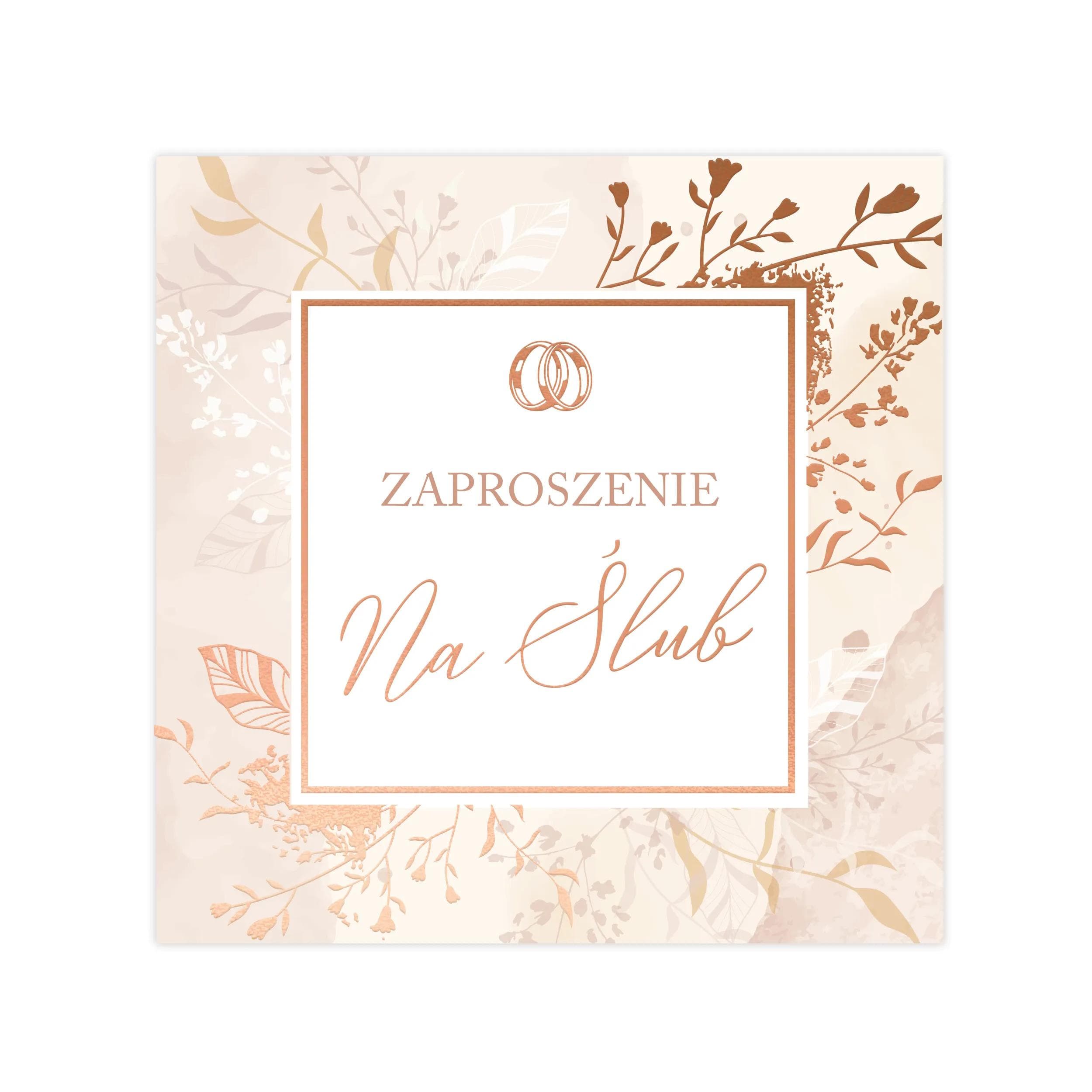 Zaproszenie KW LUX Ślub - 2