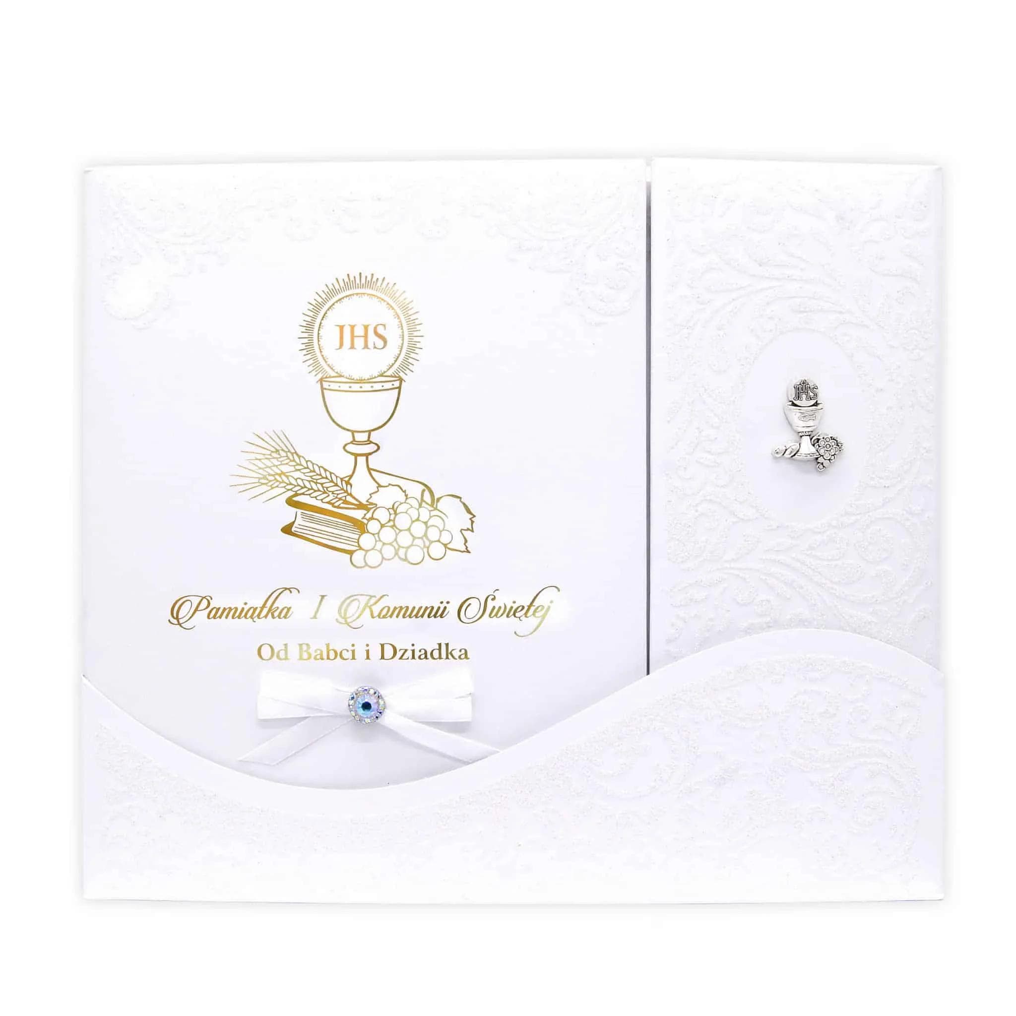 Album A4 książeczka Komunia - 07 Od Babci i Dziadka