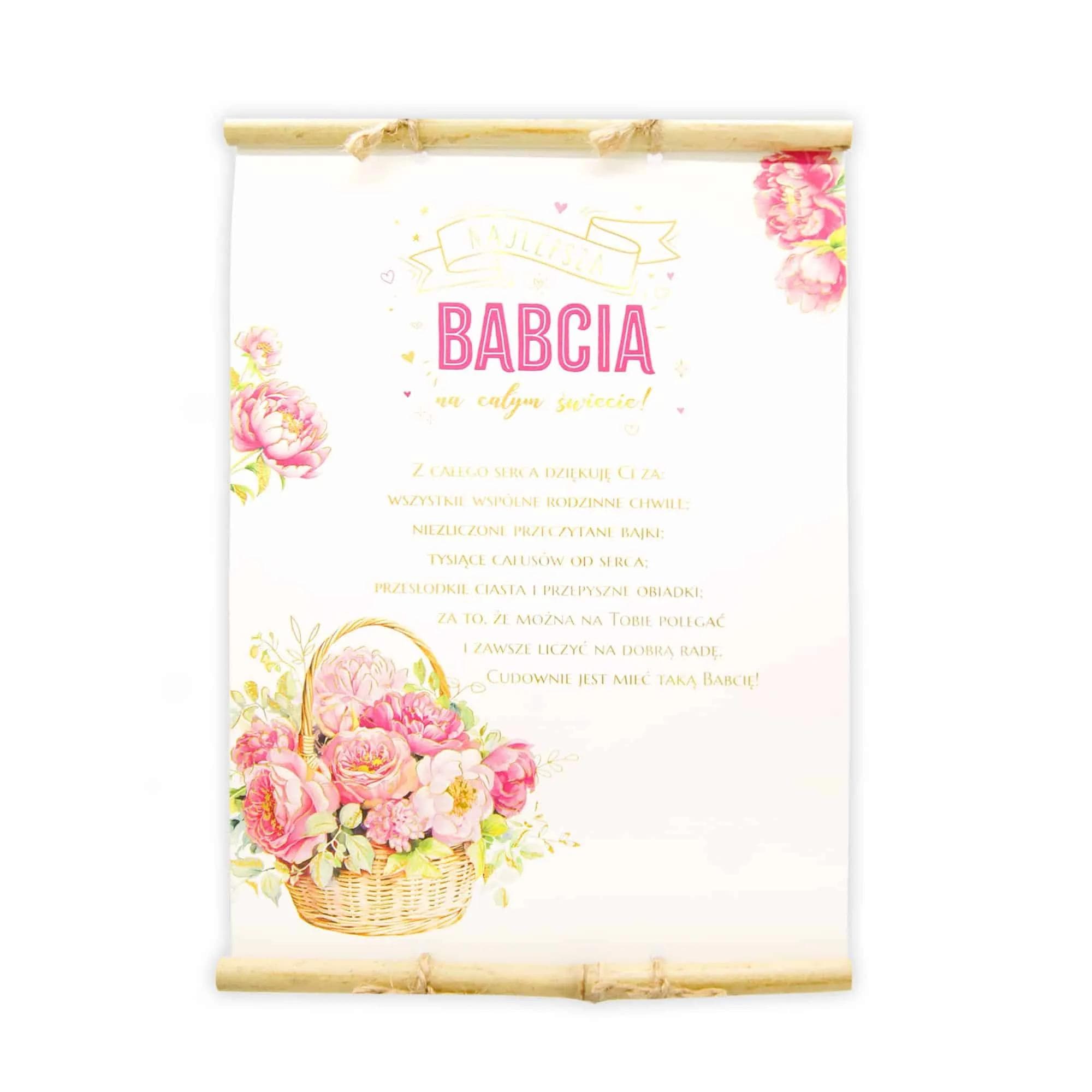 Dyplom z bambusem Dla Babci - 1