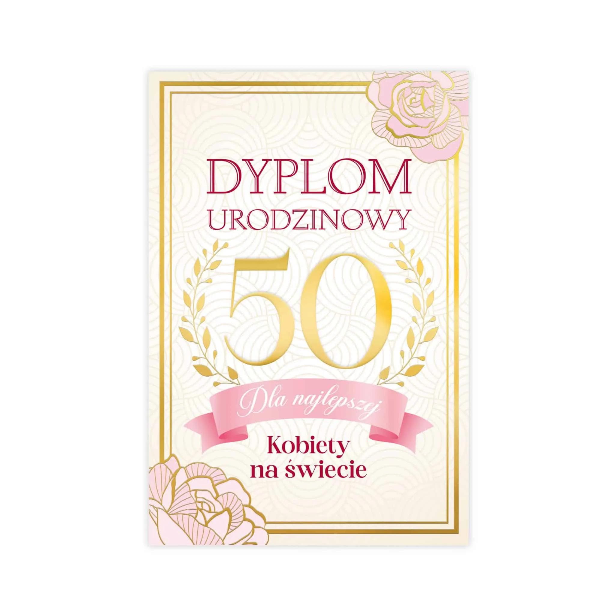B6 Dyplom na 50 Urodziny - 5
