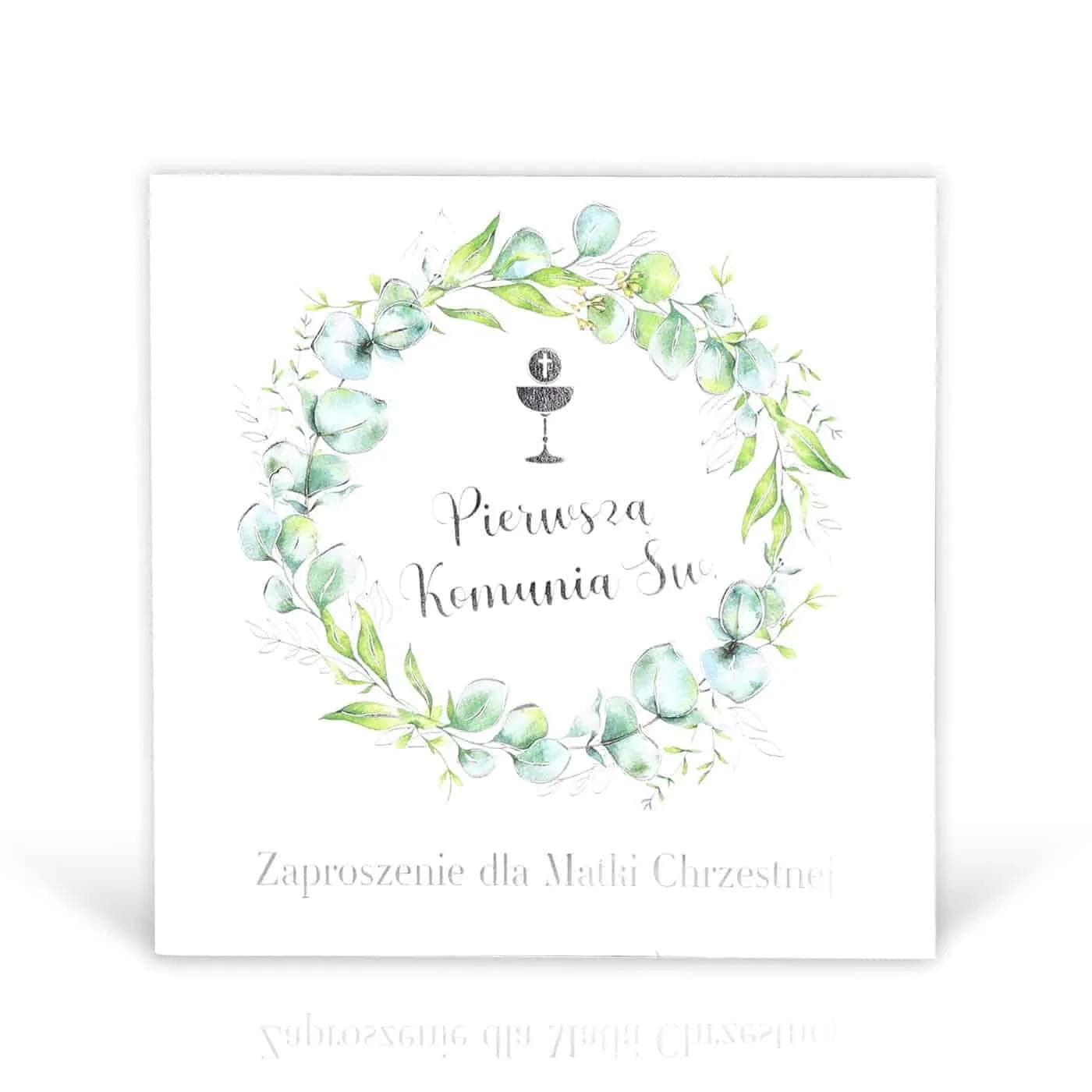 Zaproszenia KW LUX Komunia - 011 Dla Matki Chrzestnej