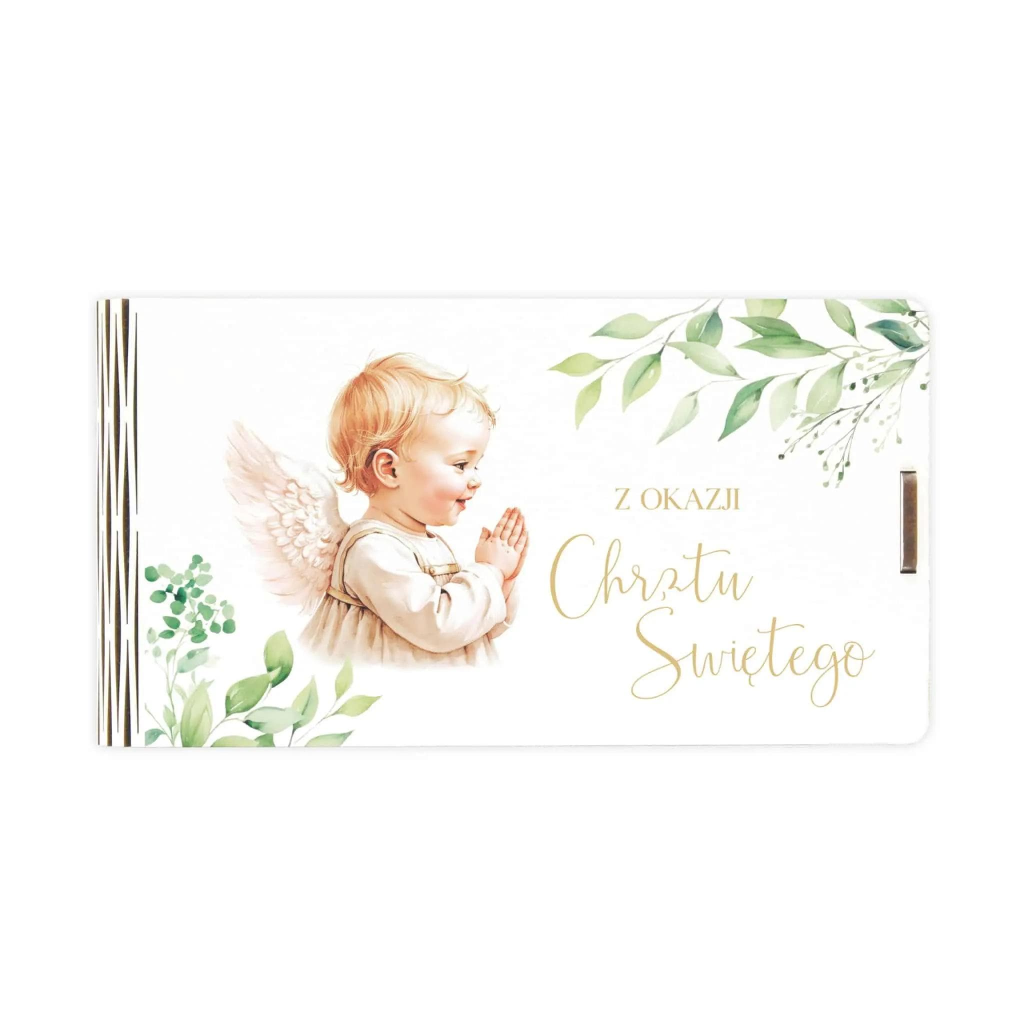 Pudełko mini drewno Chrzest - 22