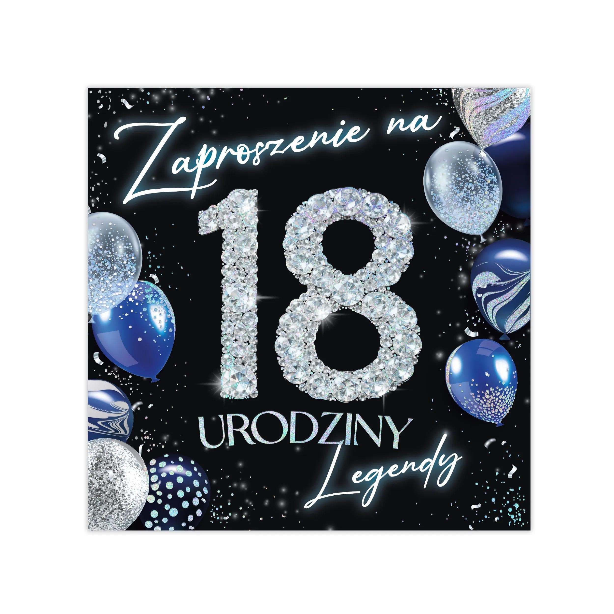 Zaproszenia KW LUX 18 Urodziny - 14