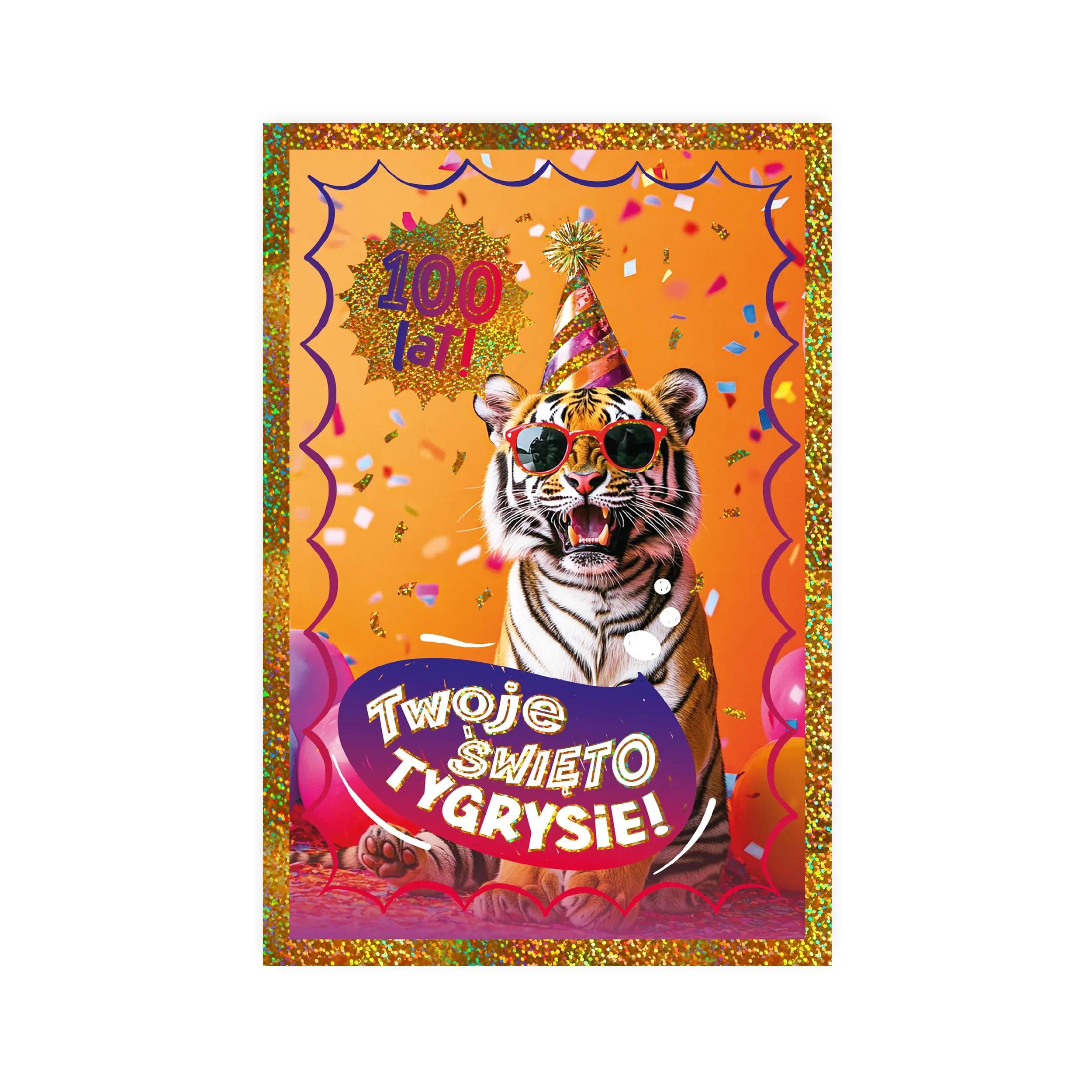 Karnet B6 Urodziny z tygrysem - 42
