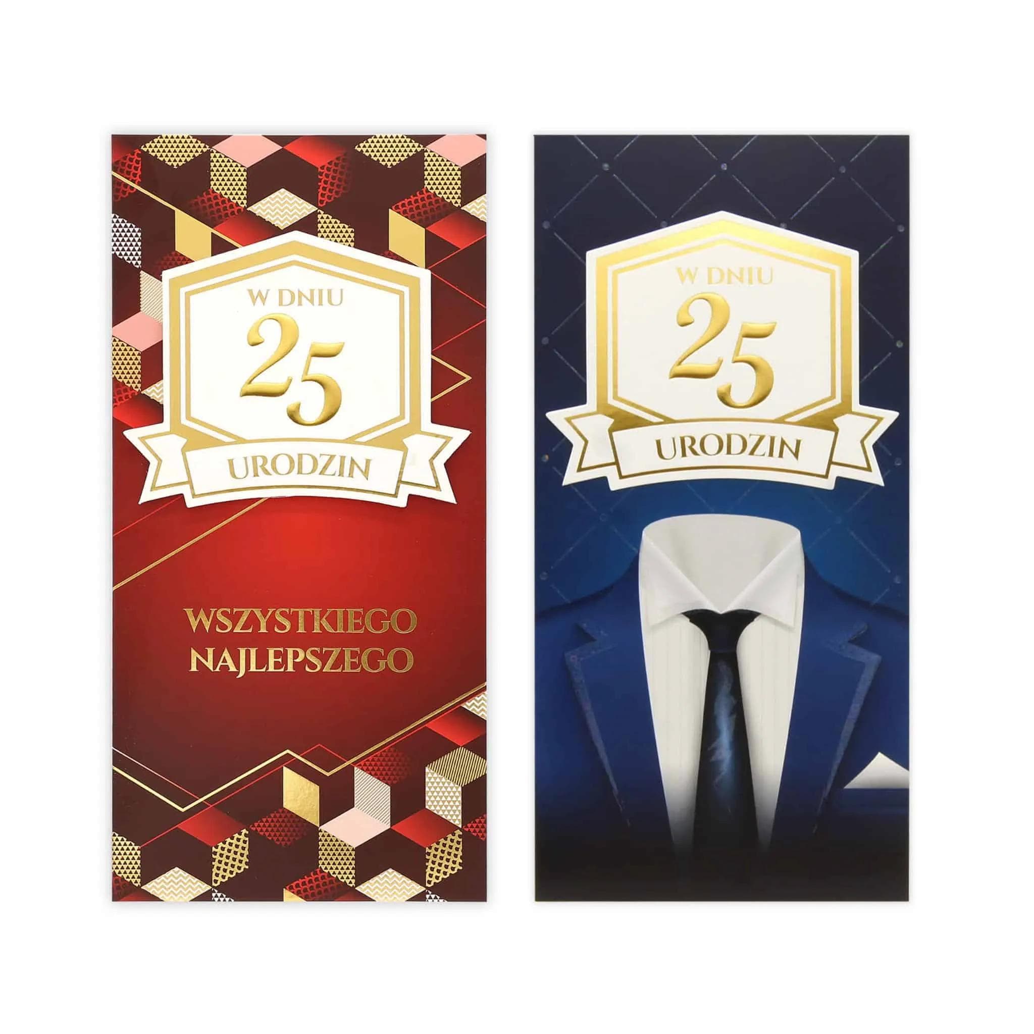 DL Kartka na 25 Urodziny - MIX