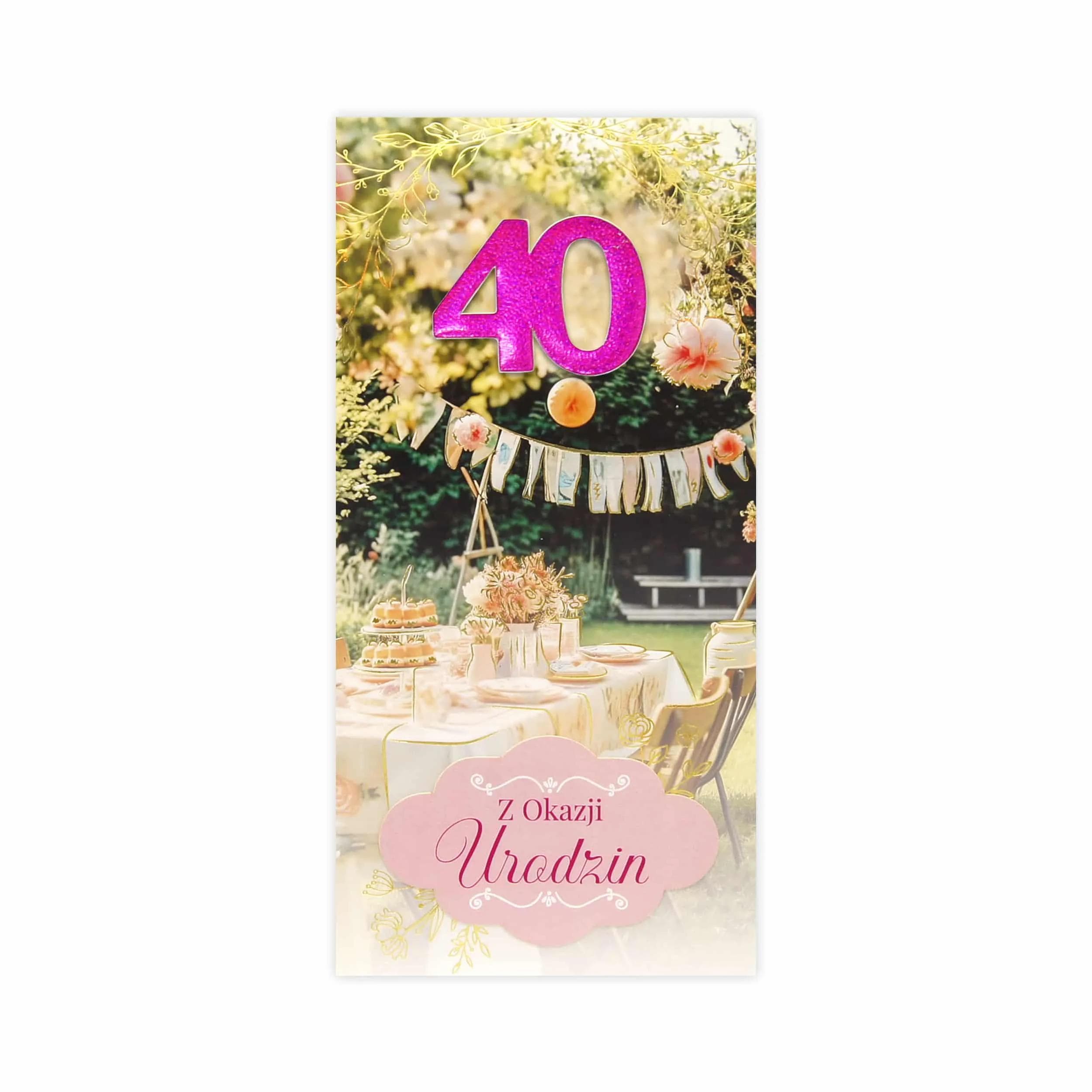 DL Kartka na 40 Urodziny - 33/40