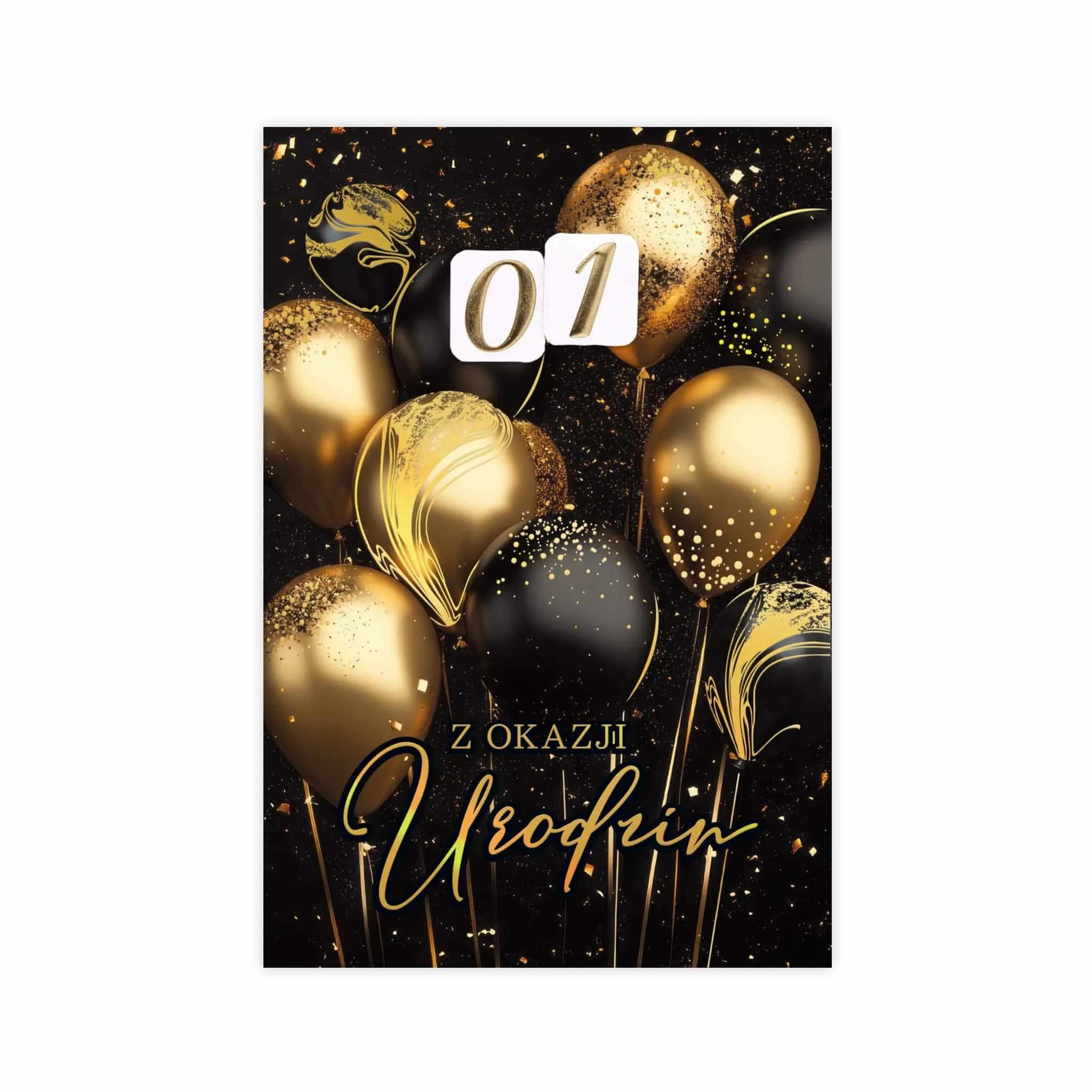 B6 Urodziny z wymienną cyfrą - 2