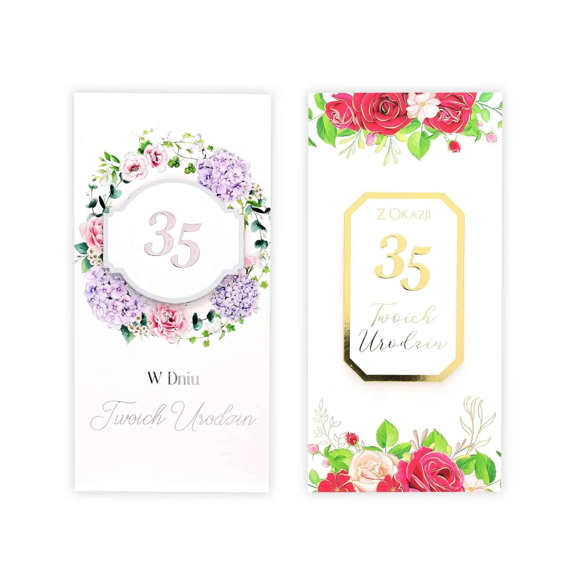 DL Kartka na 35 Urodziny - MIX