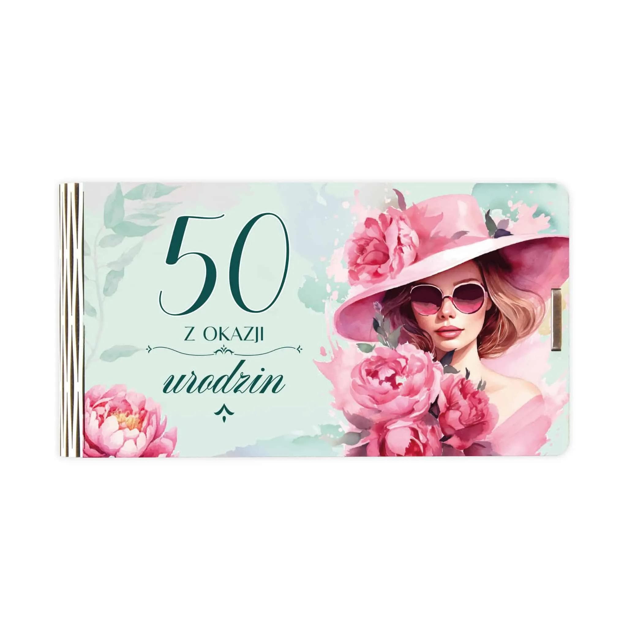 Pudełko mini drewno na 50 Urodziny - 22