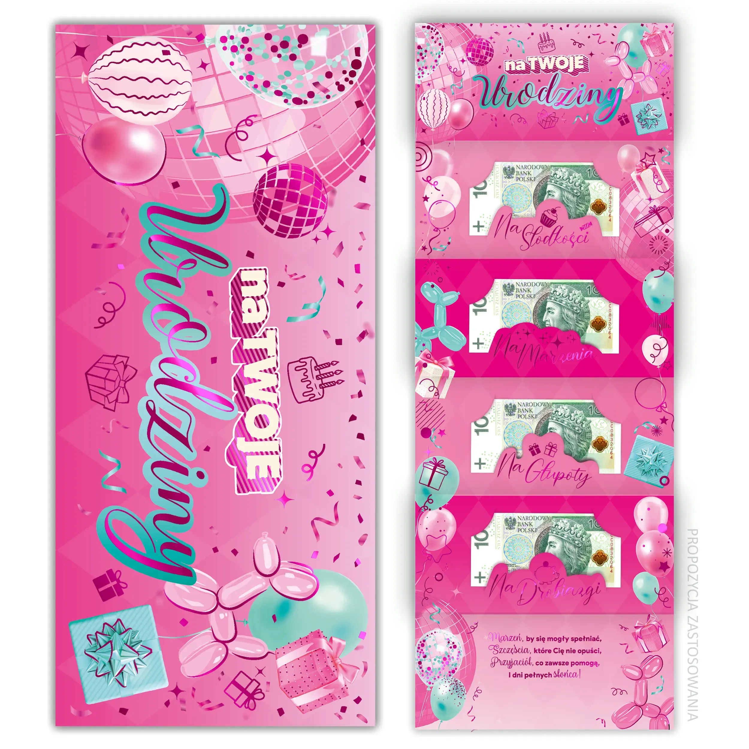 Karnet Premium na banknoty Urodziny - 28