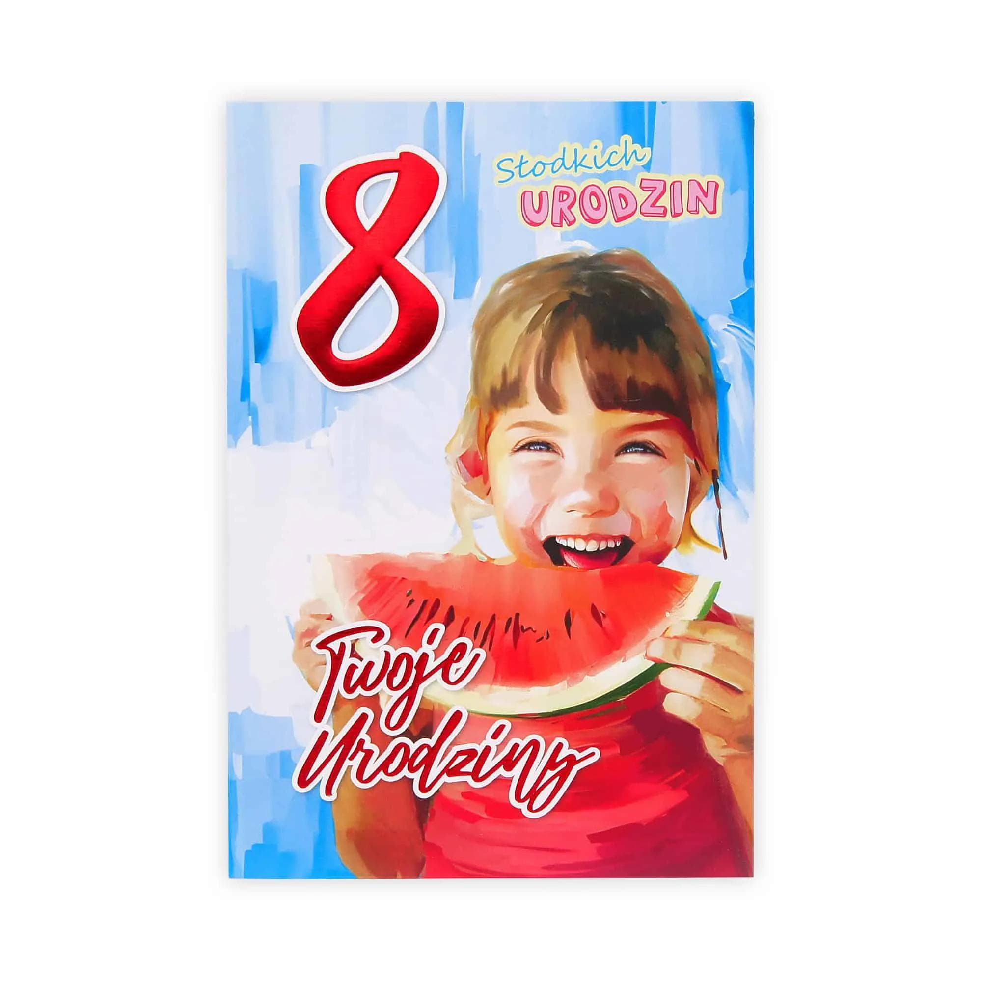 B6 Kartka na 8 Urodziny - 032