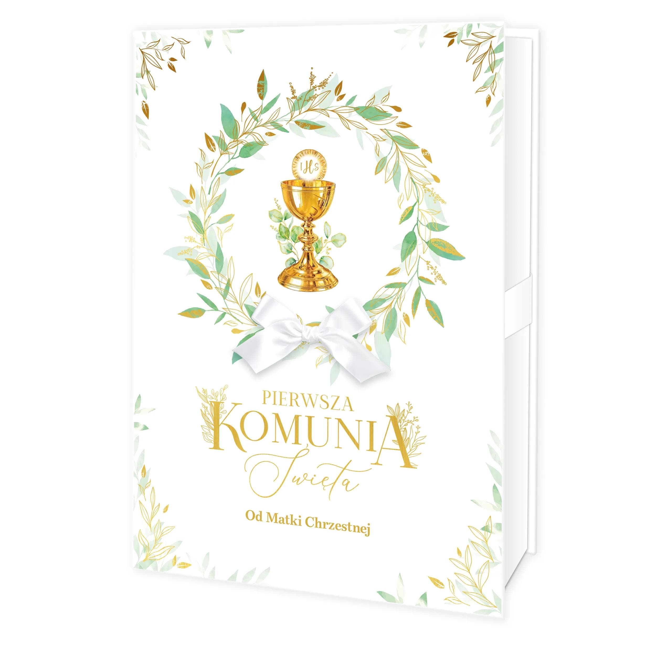 Książeczka w pudełku Komunia - 14 od Matki Chrzestnej