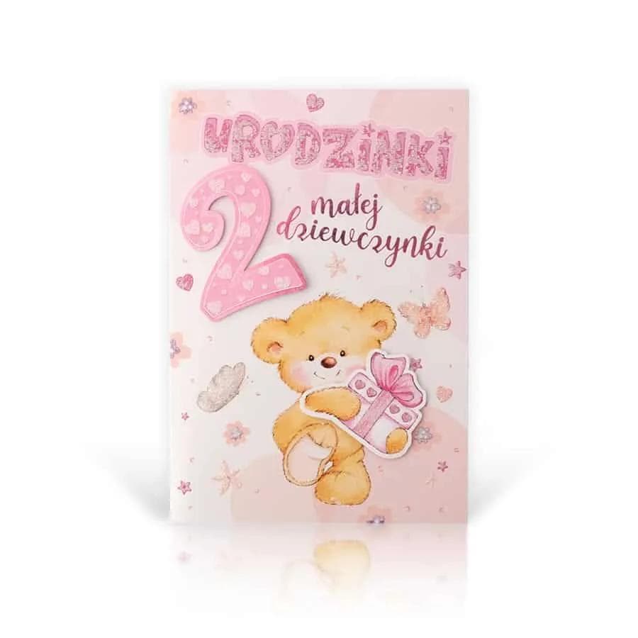 B6 LUX Kartka na 2 Urodziny - 010