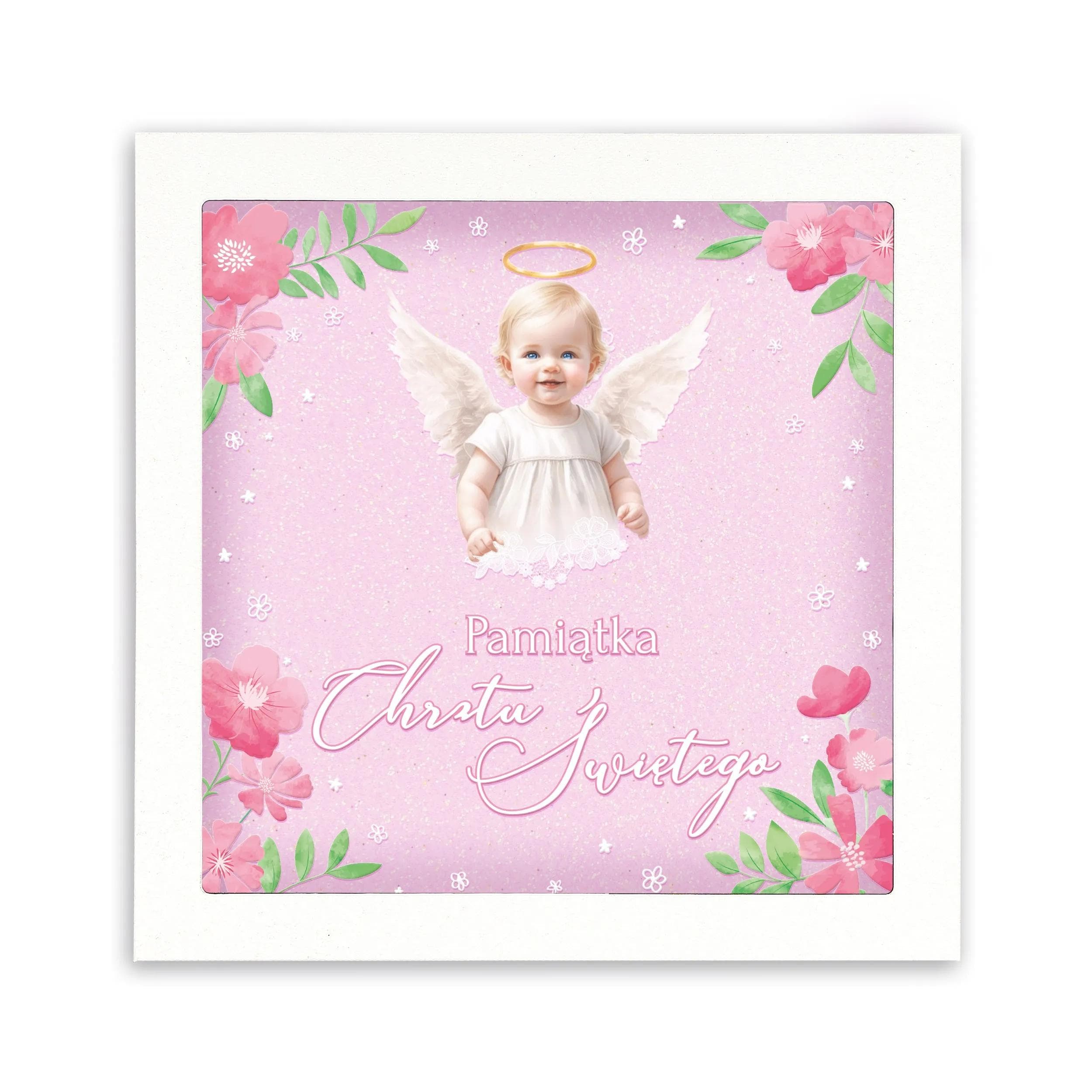Urocza drewniana skarbonka wykonana z białej płyty MDF to wyjątkowy upominek z okazji Chrztu Świętego. Zaprojektowana z myślą o najmłodszych, łączy w sobie elegancję, funkcjonalność i głęboki, sentymentalny wymiar. Wzór z różowym aniołkiem.