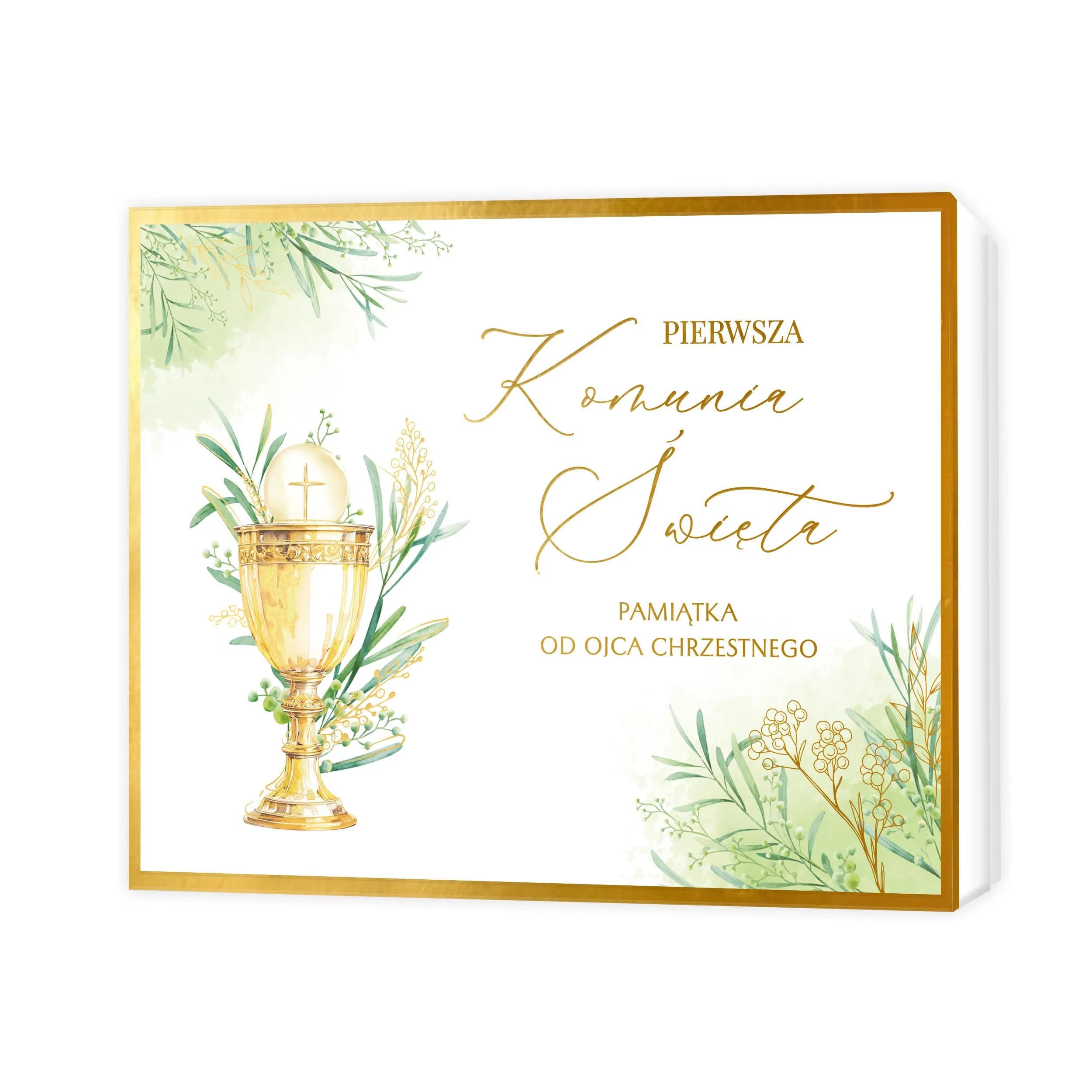 Pudełko prezentowe I Komunia Św. - 50 od Ojca Chrzestnego