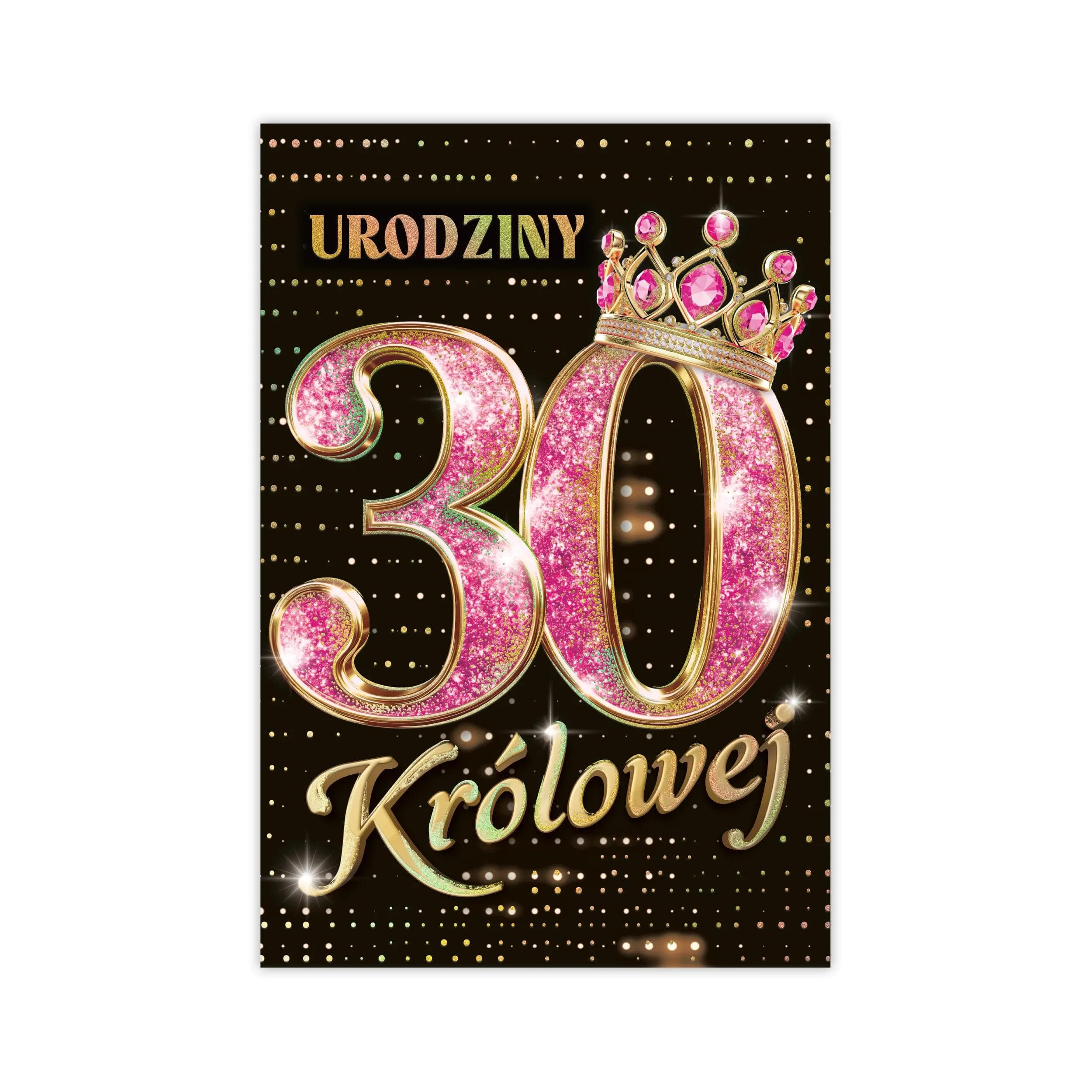 Kartka B6 na 30 Urodziny - 35