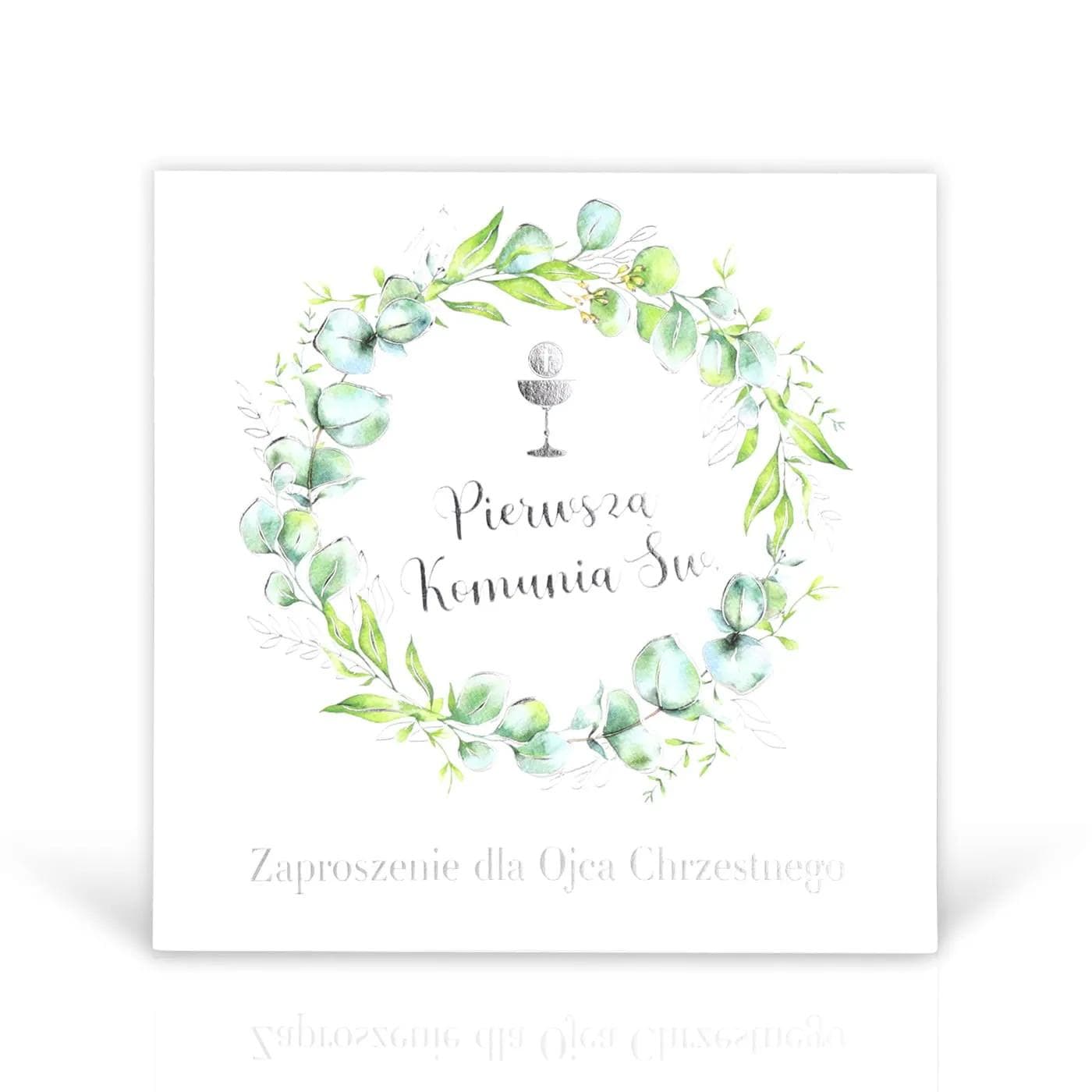 Zaproszenia KW LUX Komunia - 012 Dla Ojca Chrzestnego