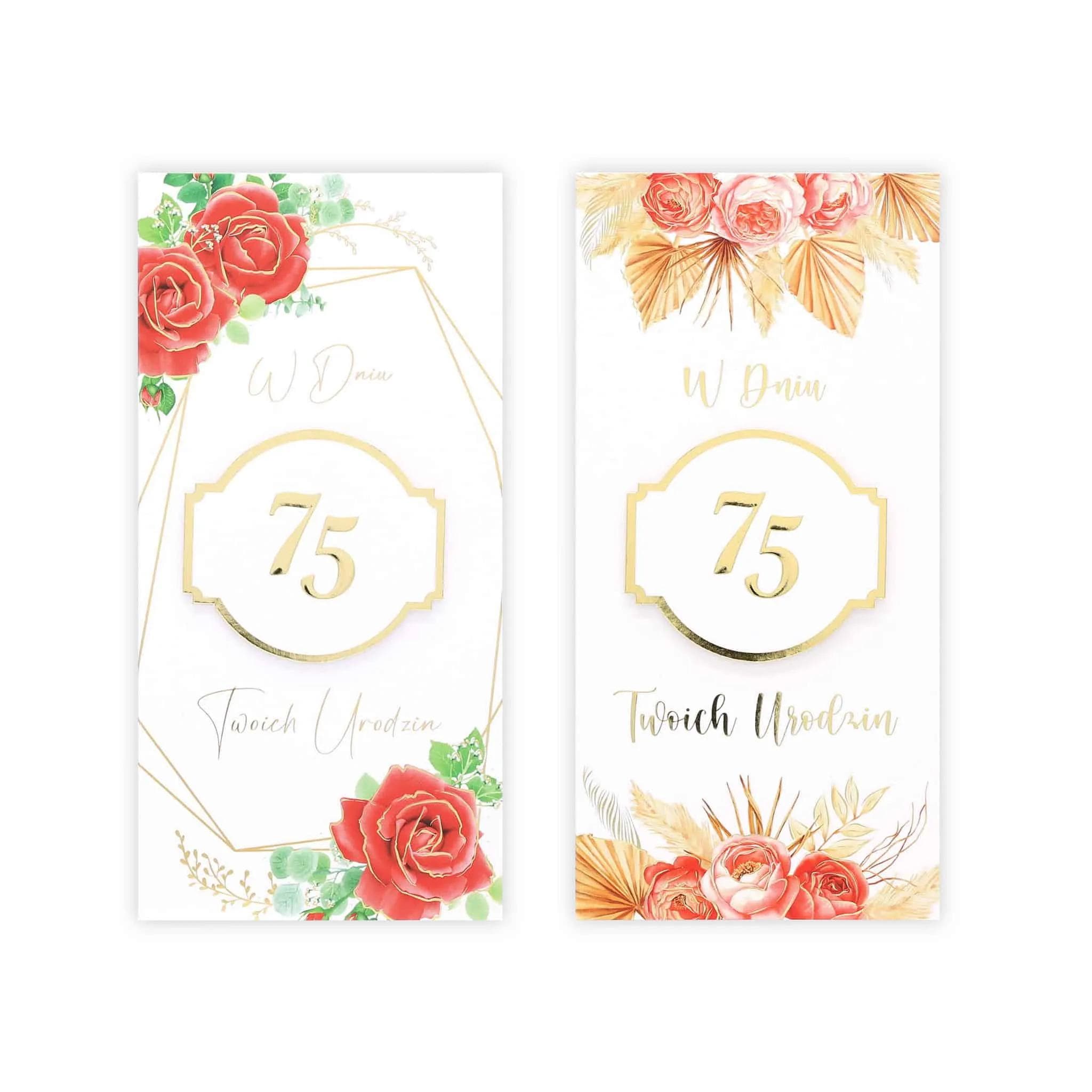 DL Kartka na 75 Urodziny - MIX