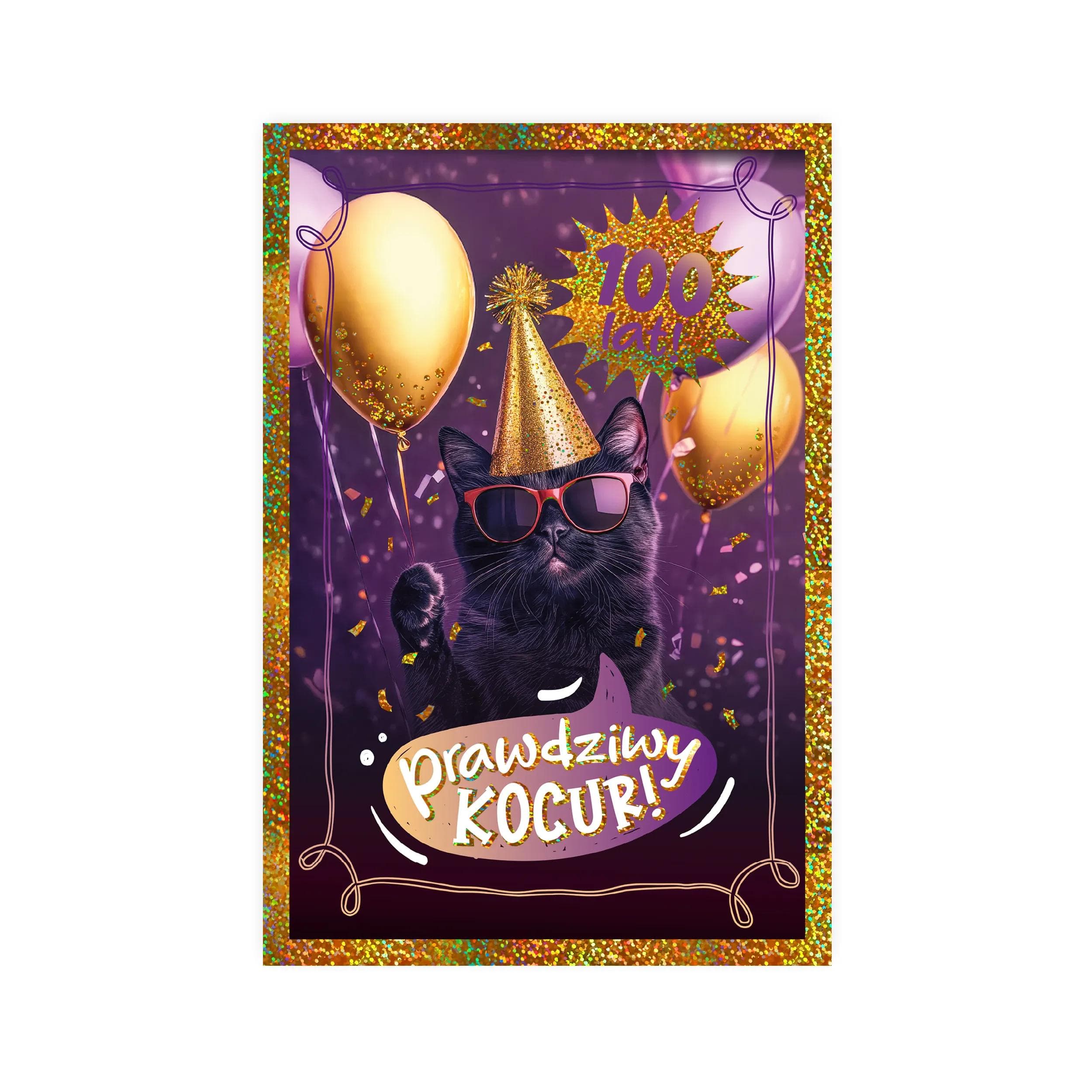 Karnet B6 Urodziny z kotem - 40