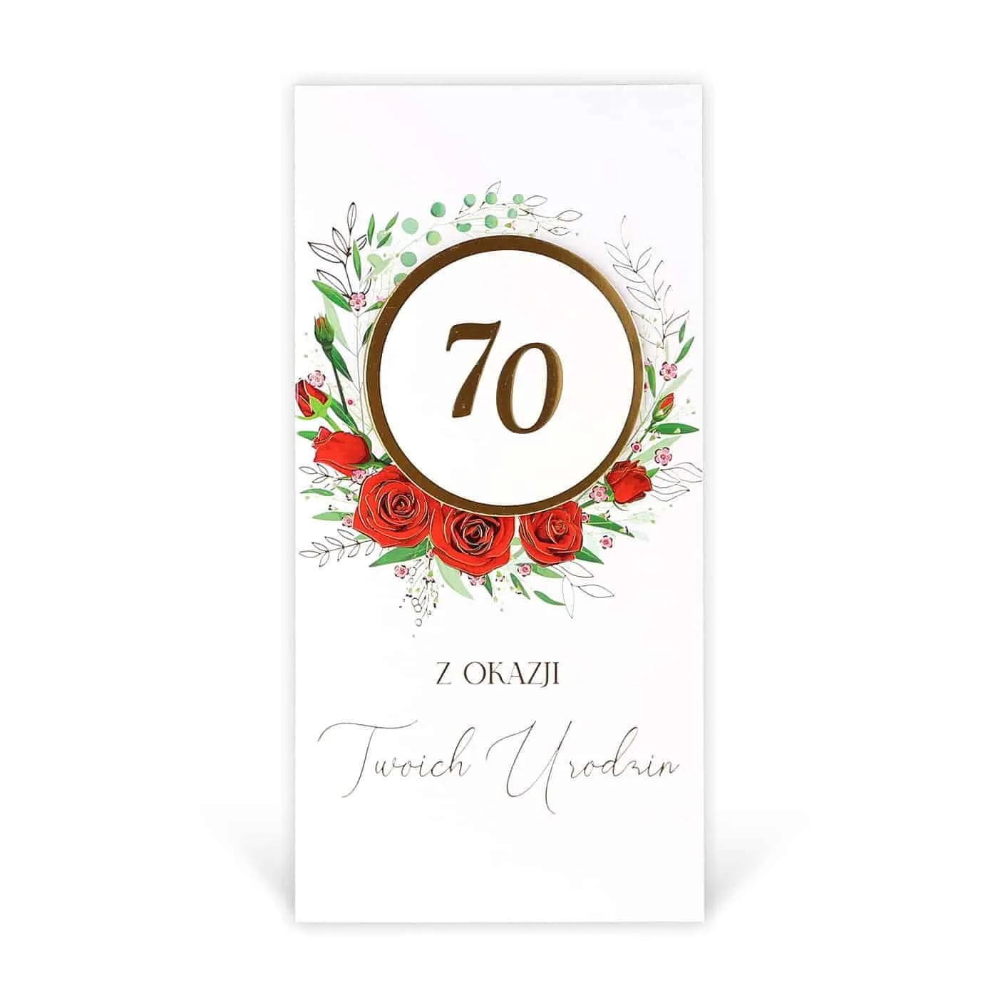 DL Kartka na 70 Urodziny - 018