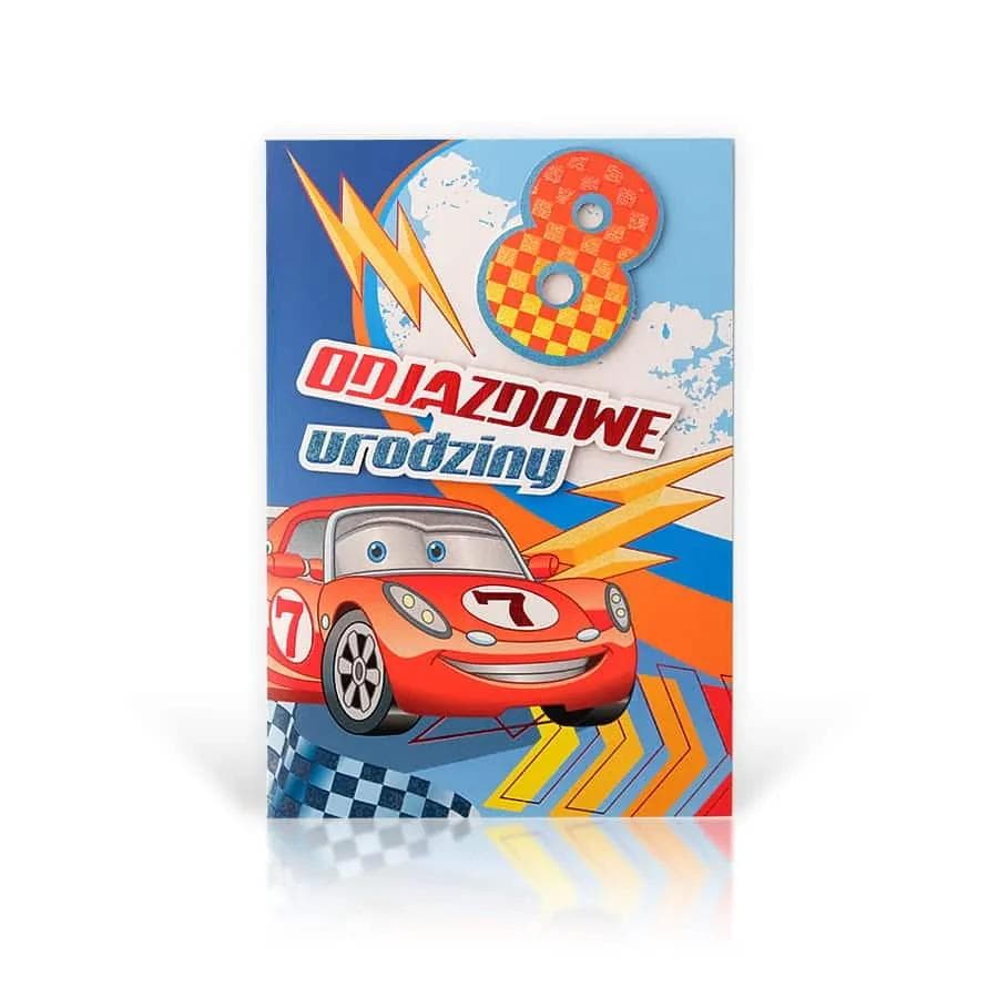 B6 LUX Kartka na 8 Urodziny - 007